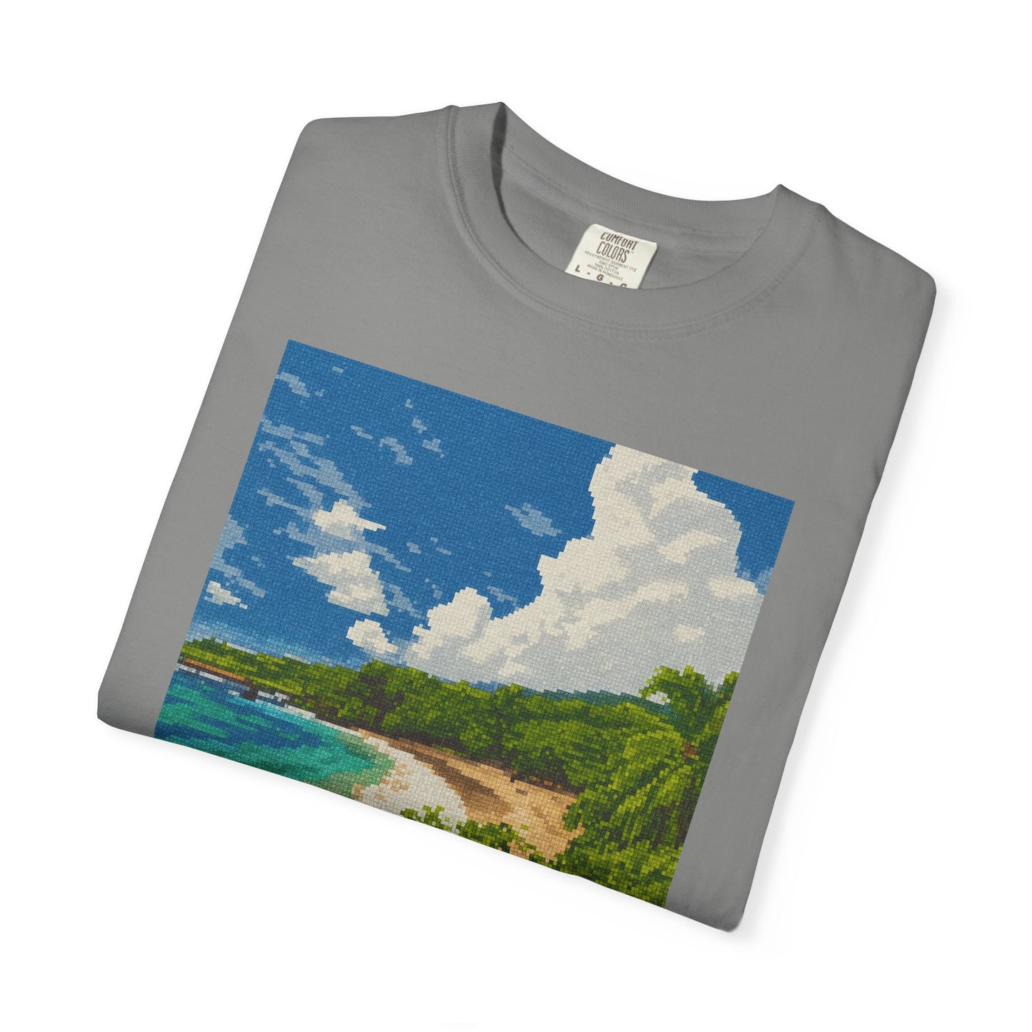 Beach Landscape T-Shirt — Tropical Coast Graphic Tee