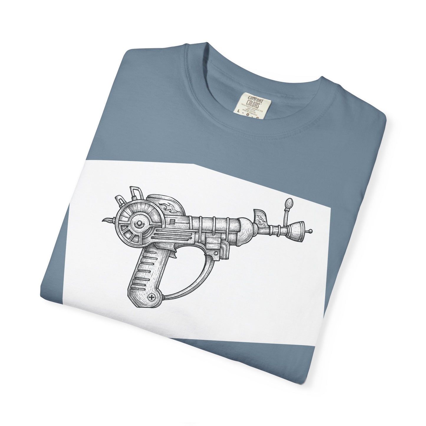Simplistic "Raygun" T-Shirt — Vintage Sci‑Fi Laser Gun Graphic Tee