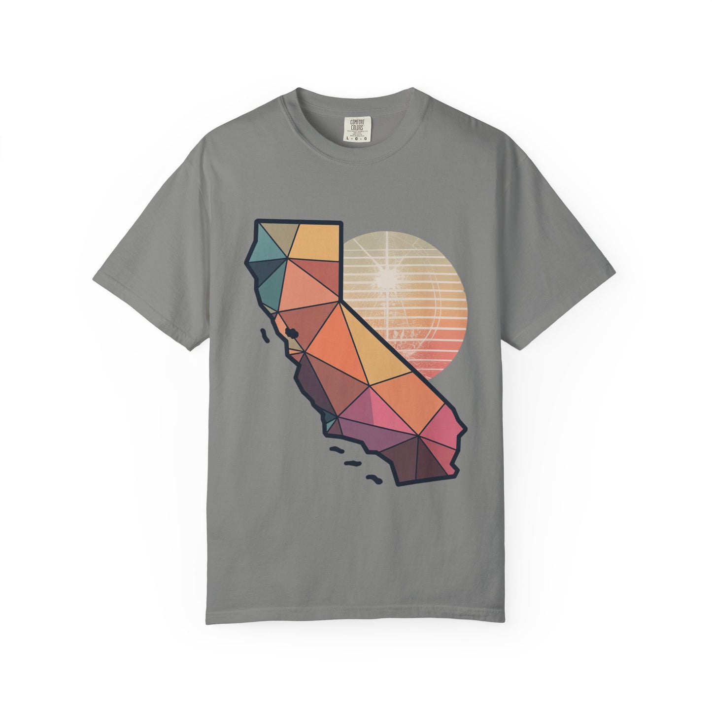 California Geometric Sunset T-Shirt