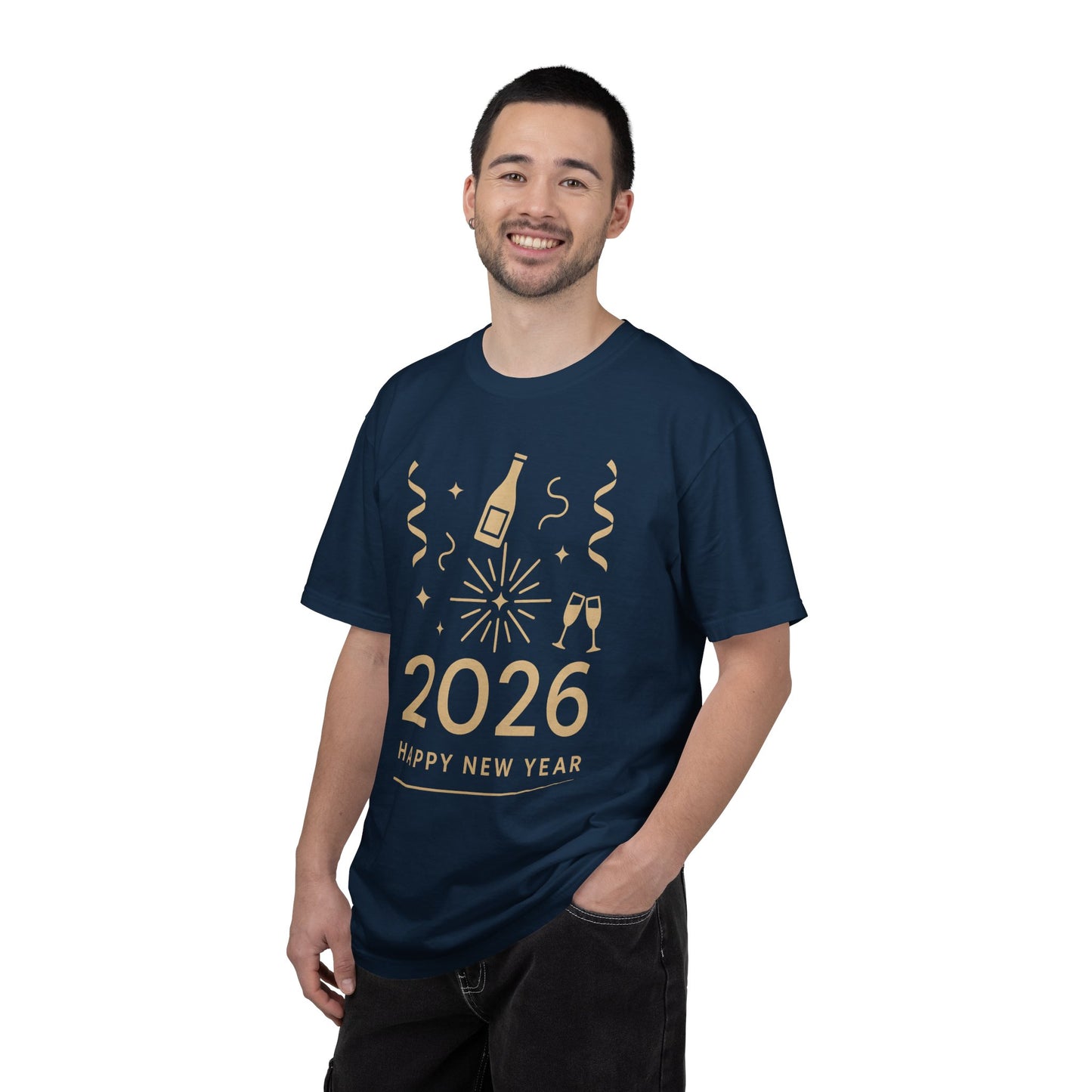 2026 Happy New Year T-Shirt - Champagne Celebration Tee
