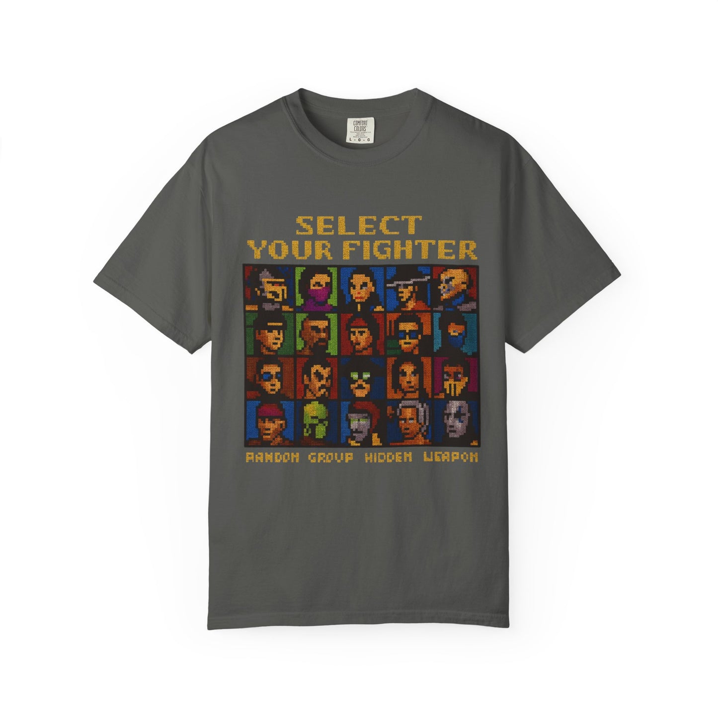 Select Your Fighter T-Shirt - Retro Arcade Video Game Character Tee