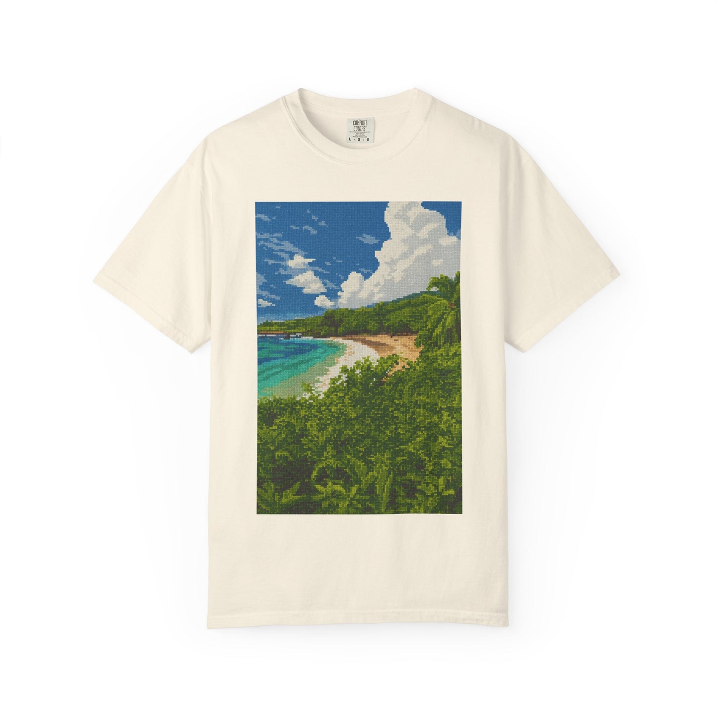 Beach Landscape T-Shirt — Tropical Coast Graphic Tee