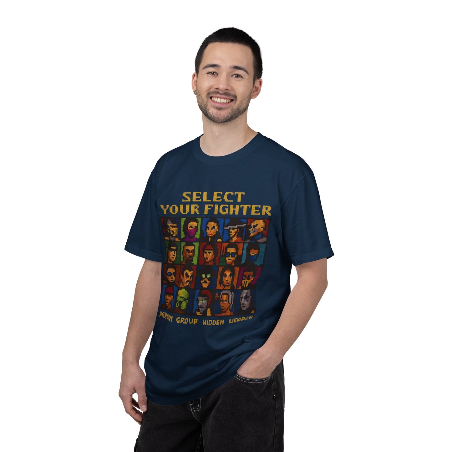 Select Your Fighter T-Shirt - Retro Arcade Video Game Character Tee