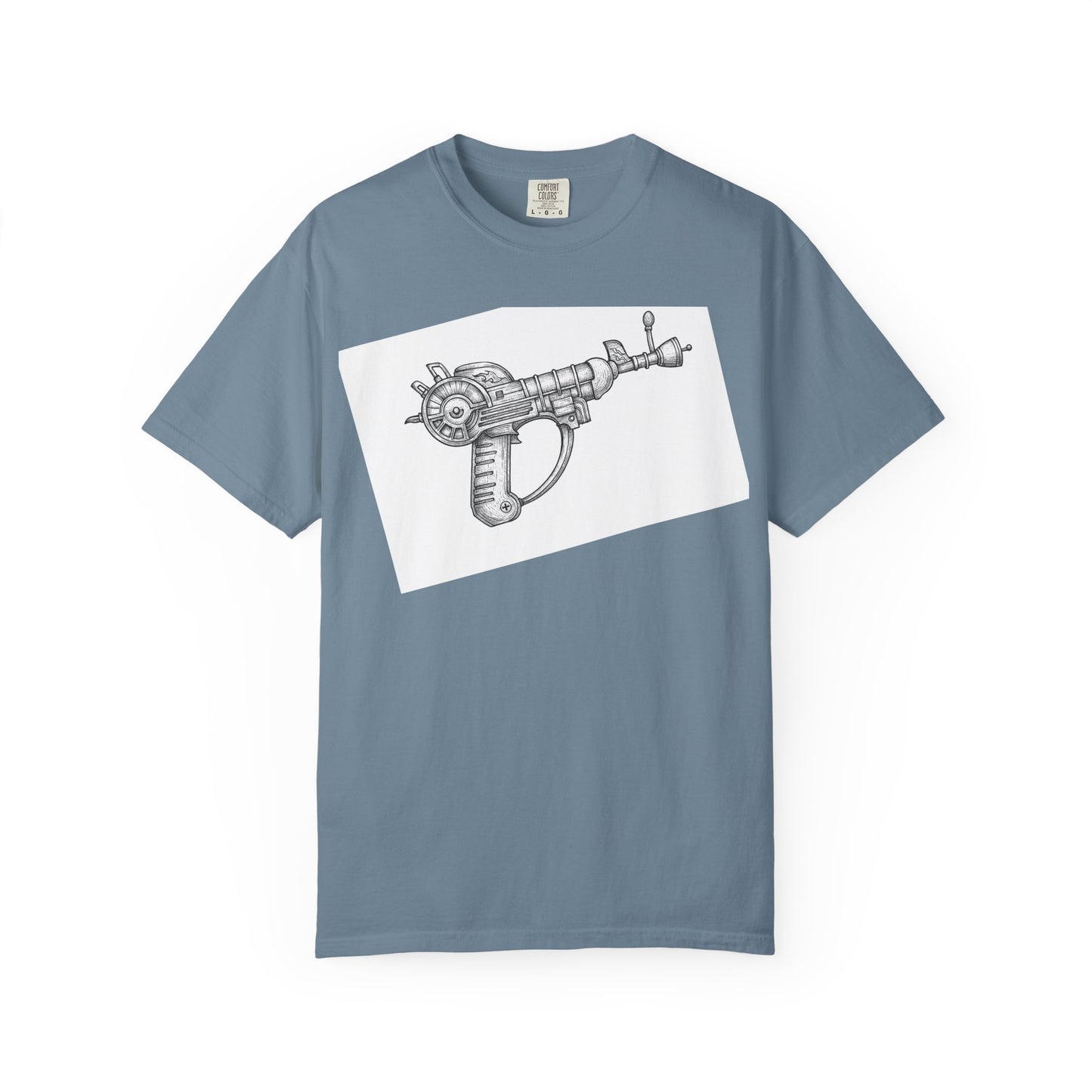 Simplistic "Raygun" T-Shirt — Vintage Sci‑Fi Laser Gun Graphic Tee