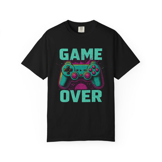 Game Over Graphic T-Shirt - Retro Video Game Controller Tee