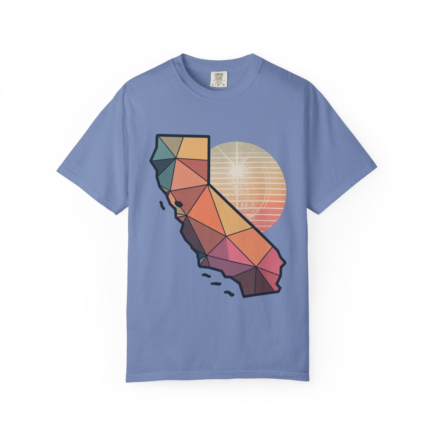 California Geometric Sunset T-Shirt