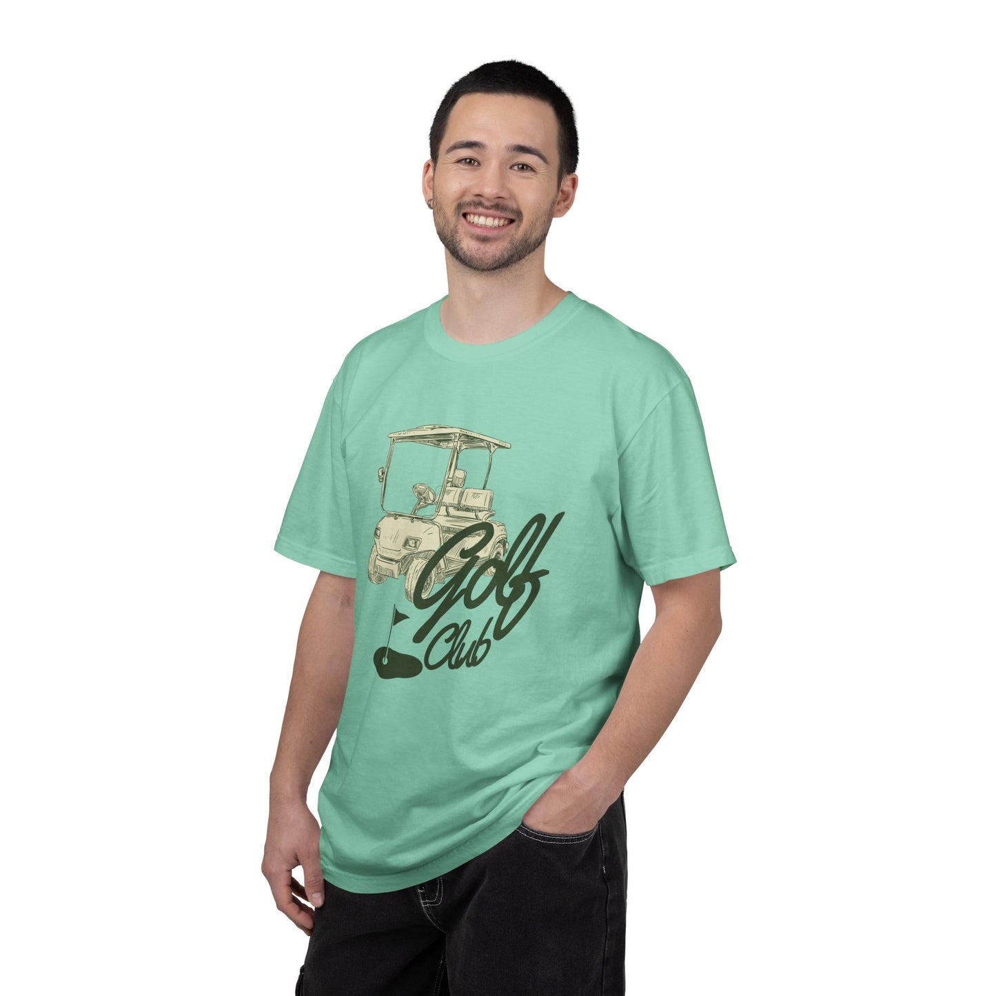 Golf Club Graphic T-Shirt - Vintage Golf Cart Design