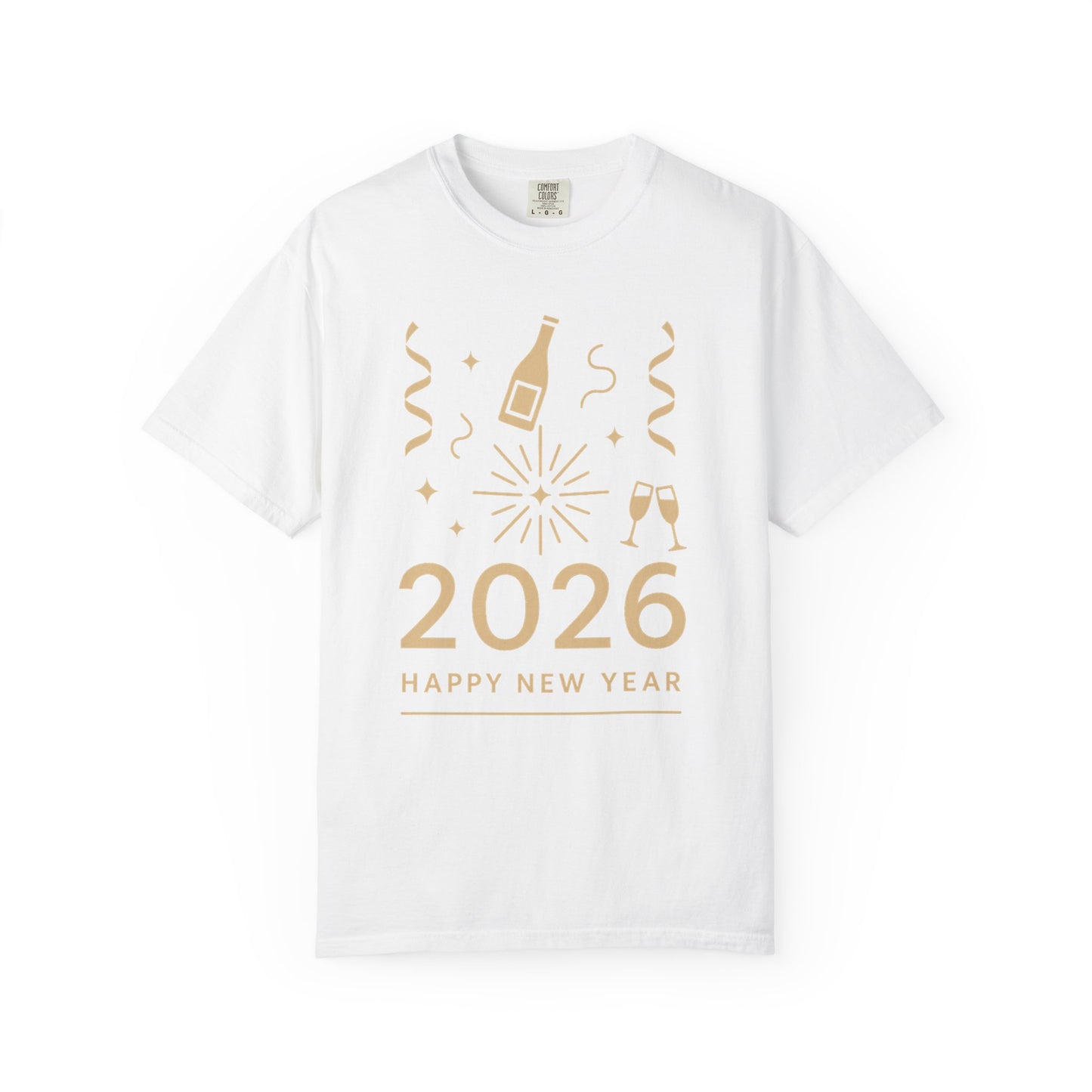 2026 Happy New Year T-Shirt - Champagne Celebration Tee