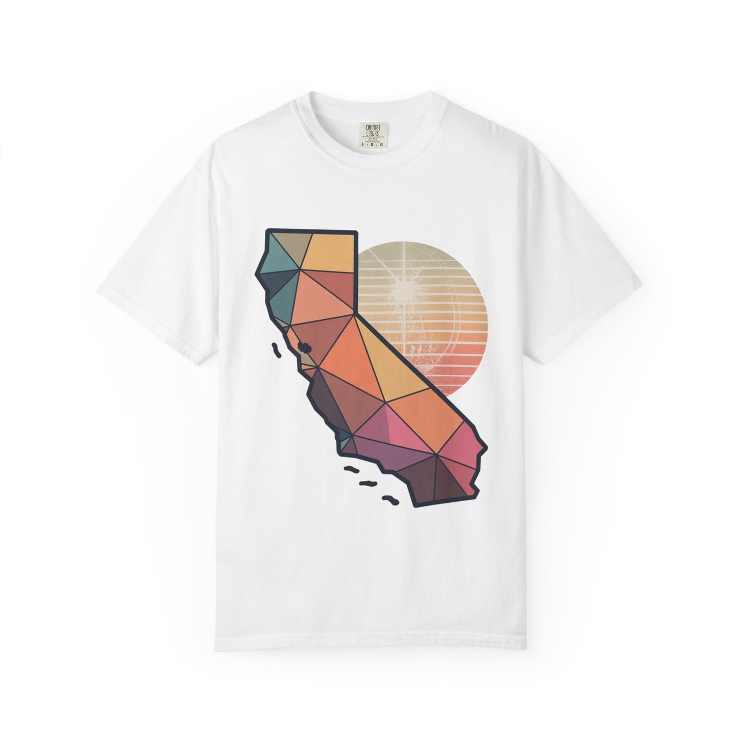 California Geometric Sunset T-Shirt