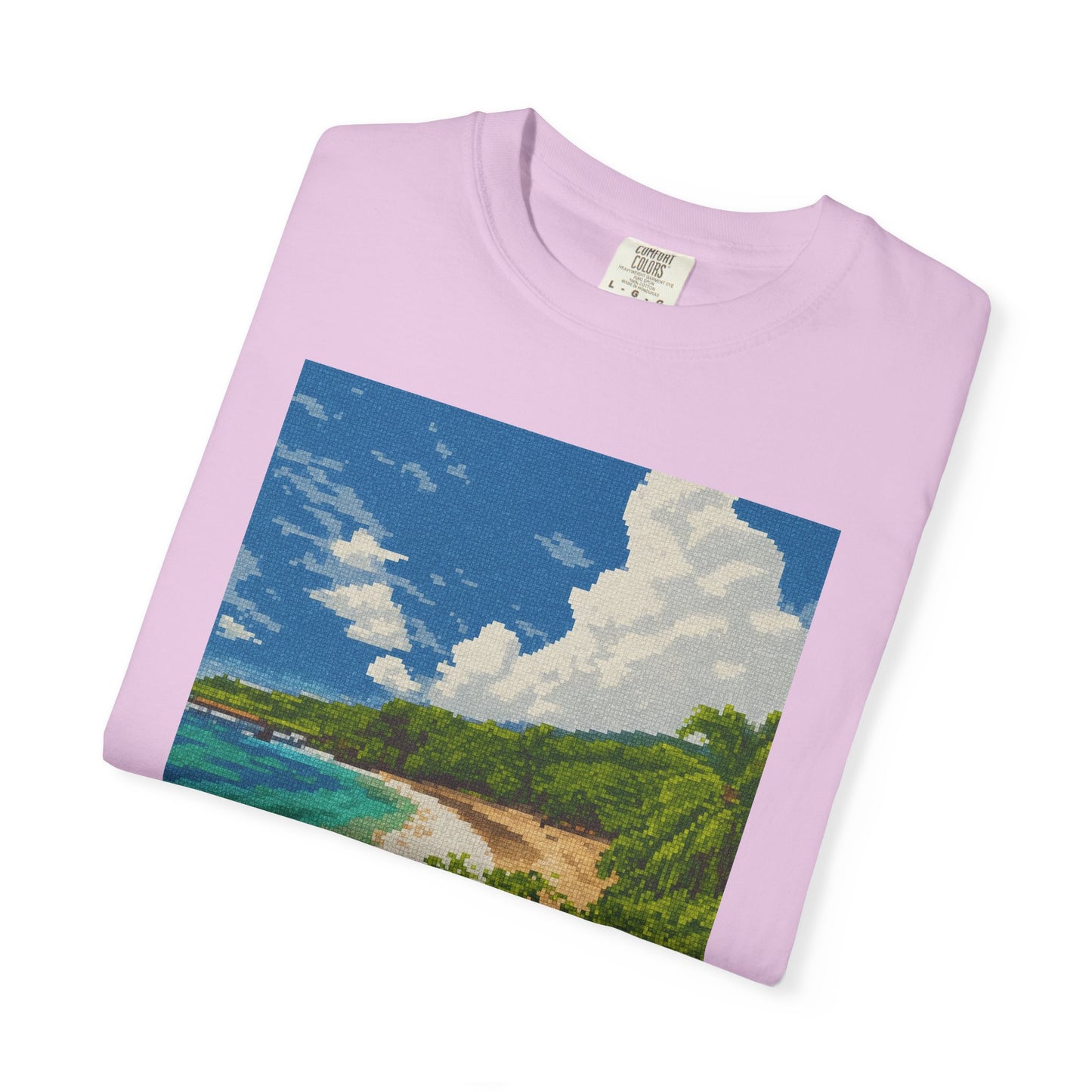 Beach Landscape T-Shirt — Tropical Coast Graphic Tee