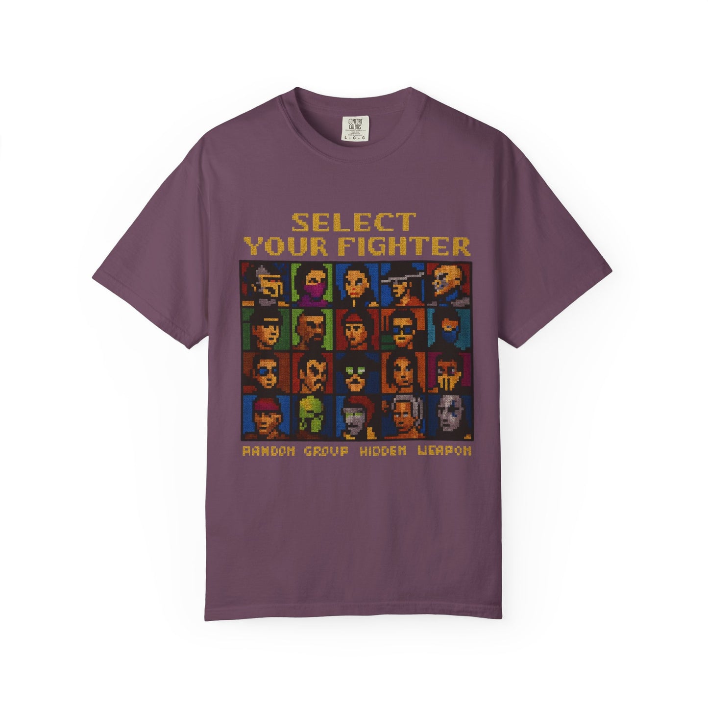 Select Your Fighter T-Shirt - Retro Arcade Video Game Character Tee
