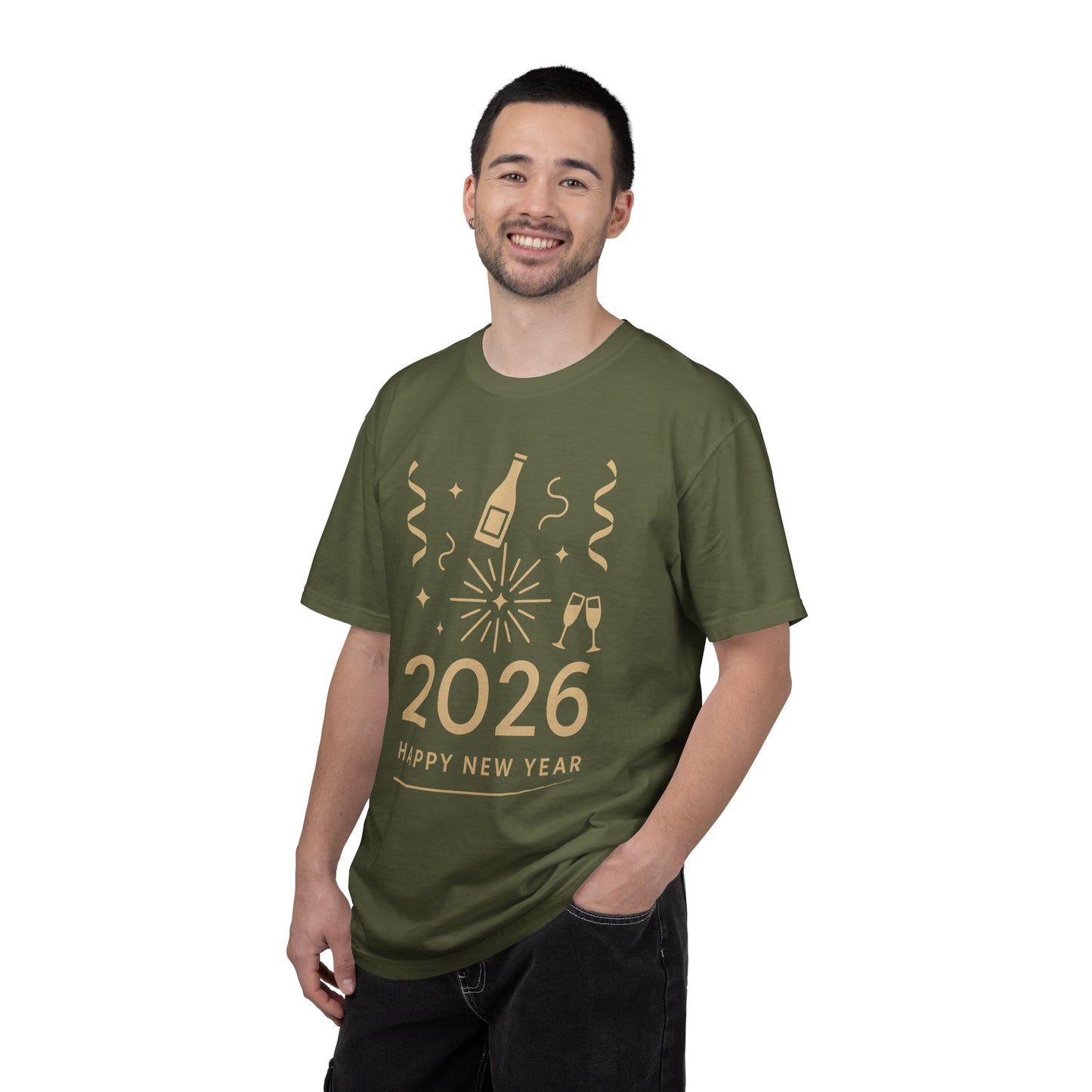 2026 Happy New Year T-Shirt - Champagne Celebration Tee