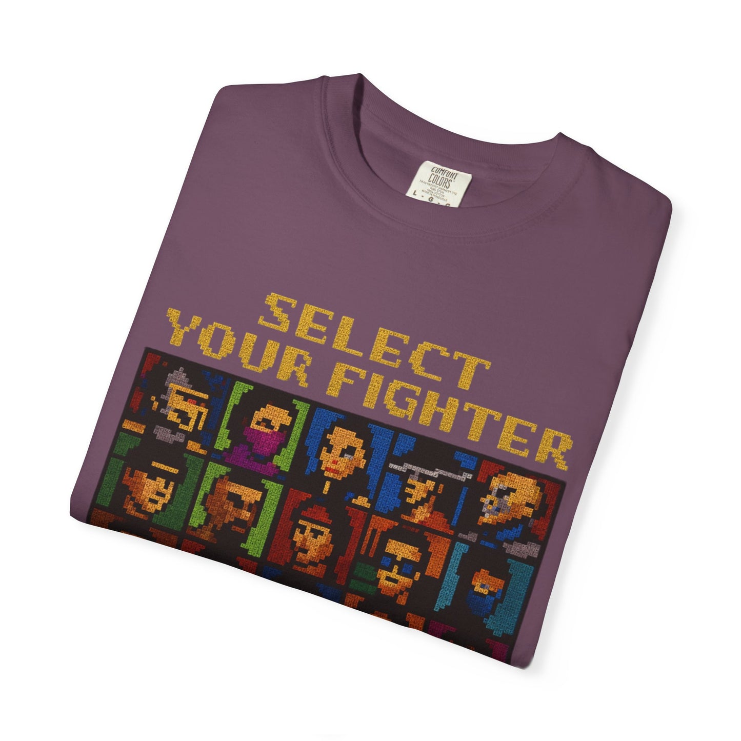 Select Your Fighter T-Shirt - Retro Arcade Video Game Character Tee