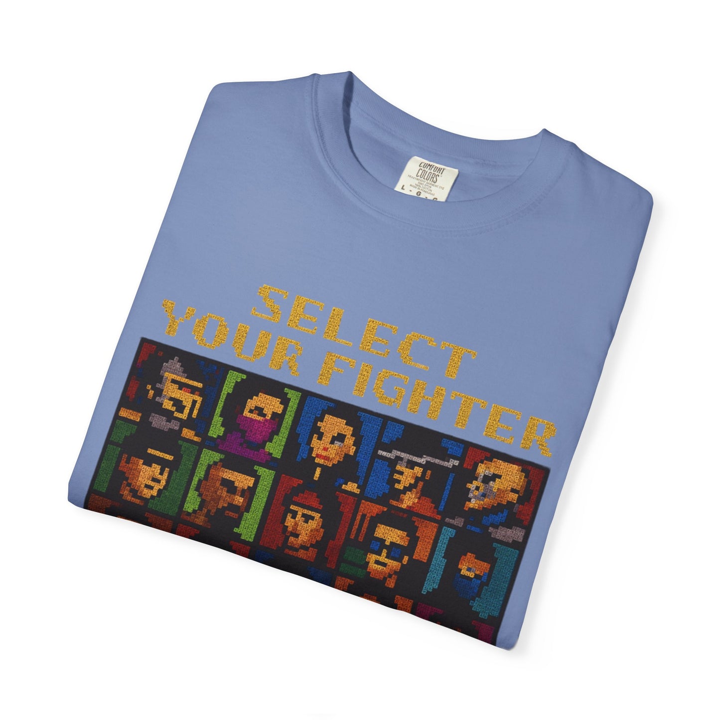 Select Your Fighter T-Shirt - Retro Arcade Video Game Character Tee