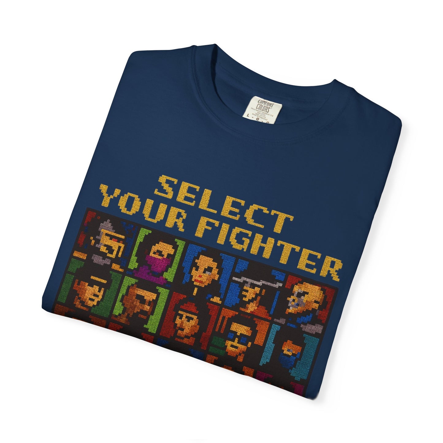 Select Your Fighter T-Shirt - Retro Arcade Video Game Character Tee