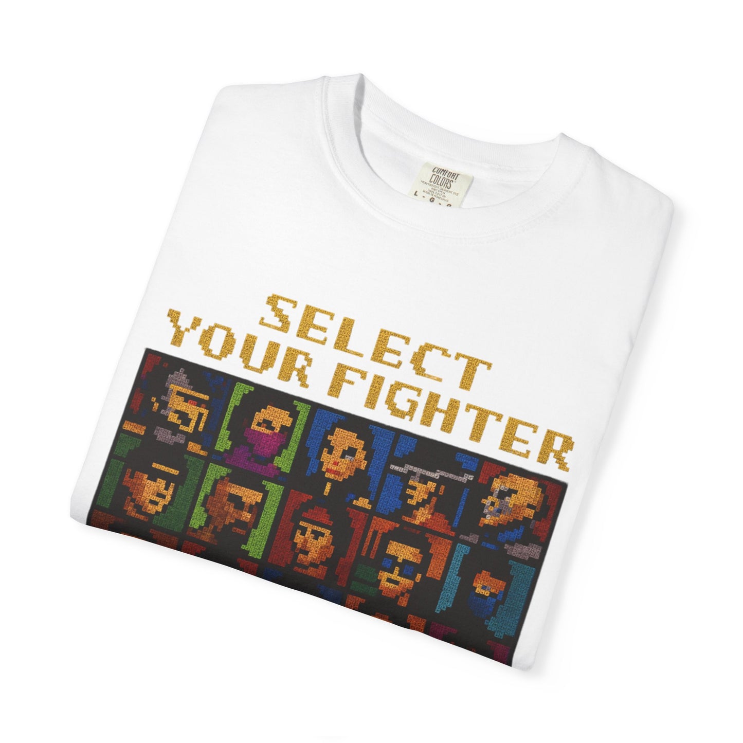 Select Your Fighter T-Shirt - Retro Arcade Video Game Character Tee