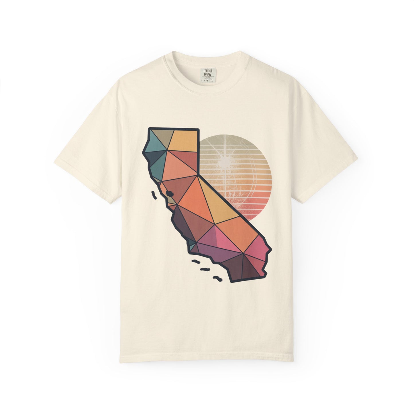 California Geometric Sunset T-Shirt
