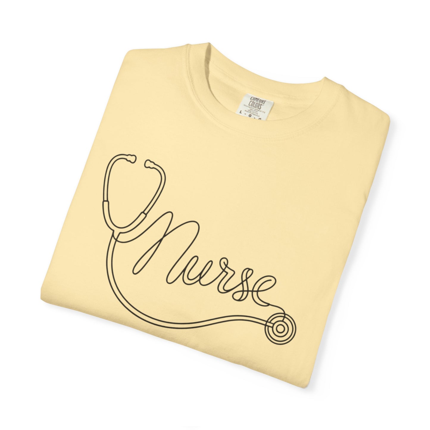 Nurse Stethoscope Script T-shirt | Nursing Medical Tee
