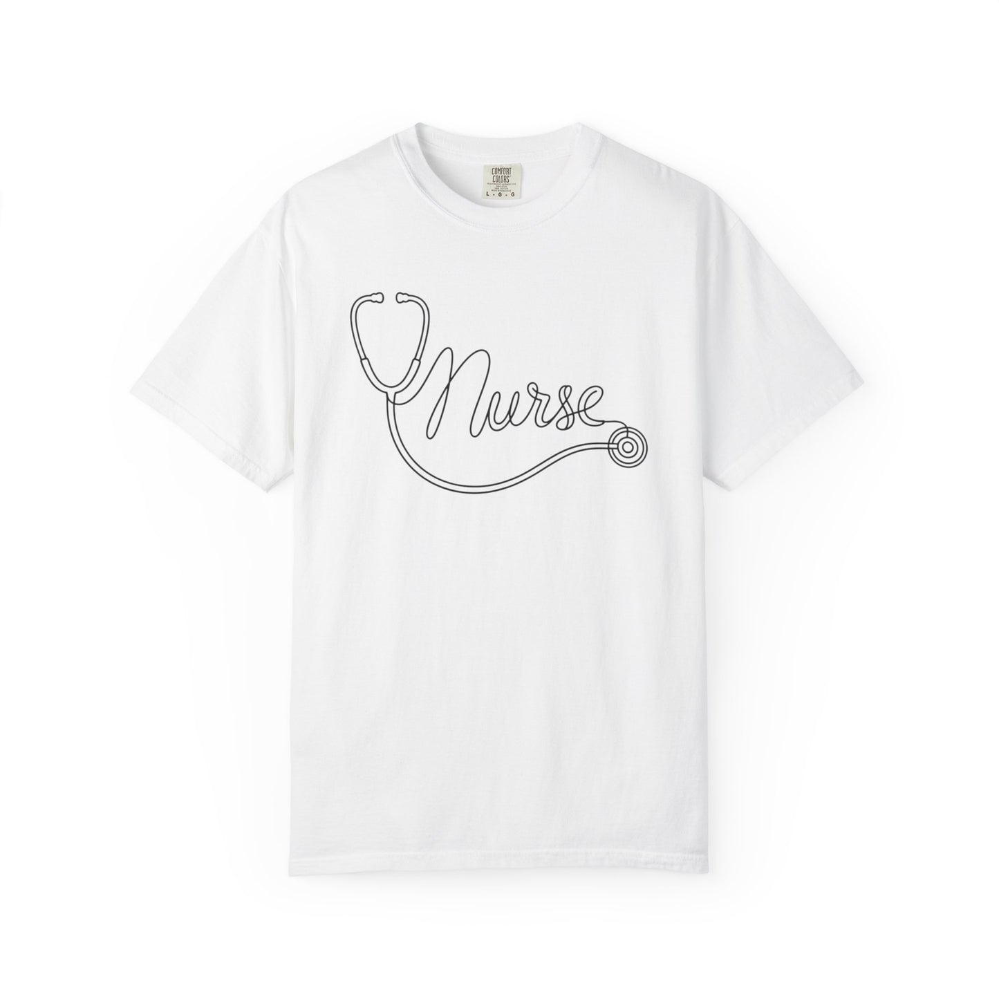 Nurse Stethoscope Script T-shirt | Nursing Medical Tee
