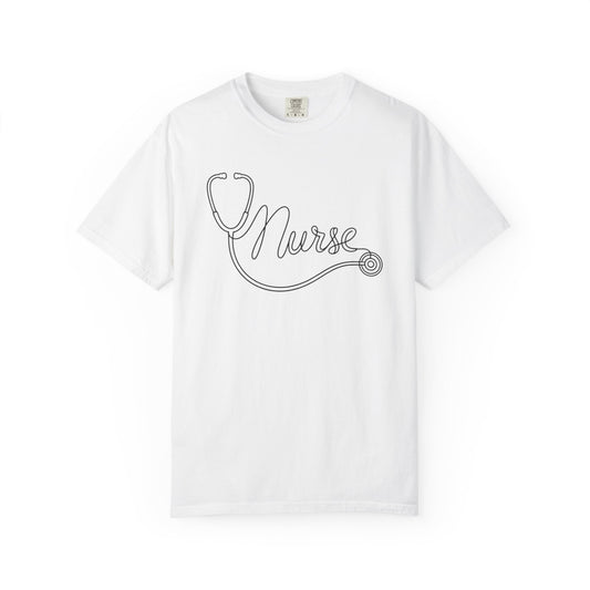 Nurse Stethoscope Script T-shirt | Nursing Medical Tee