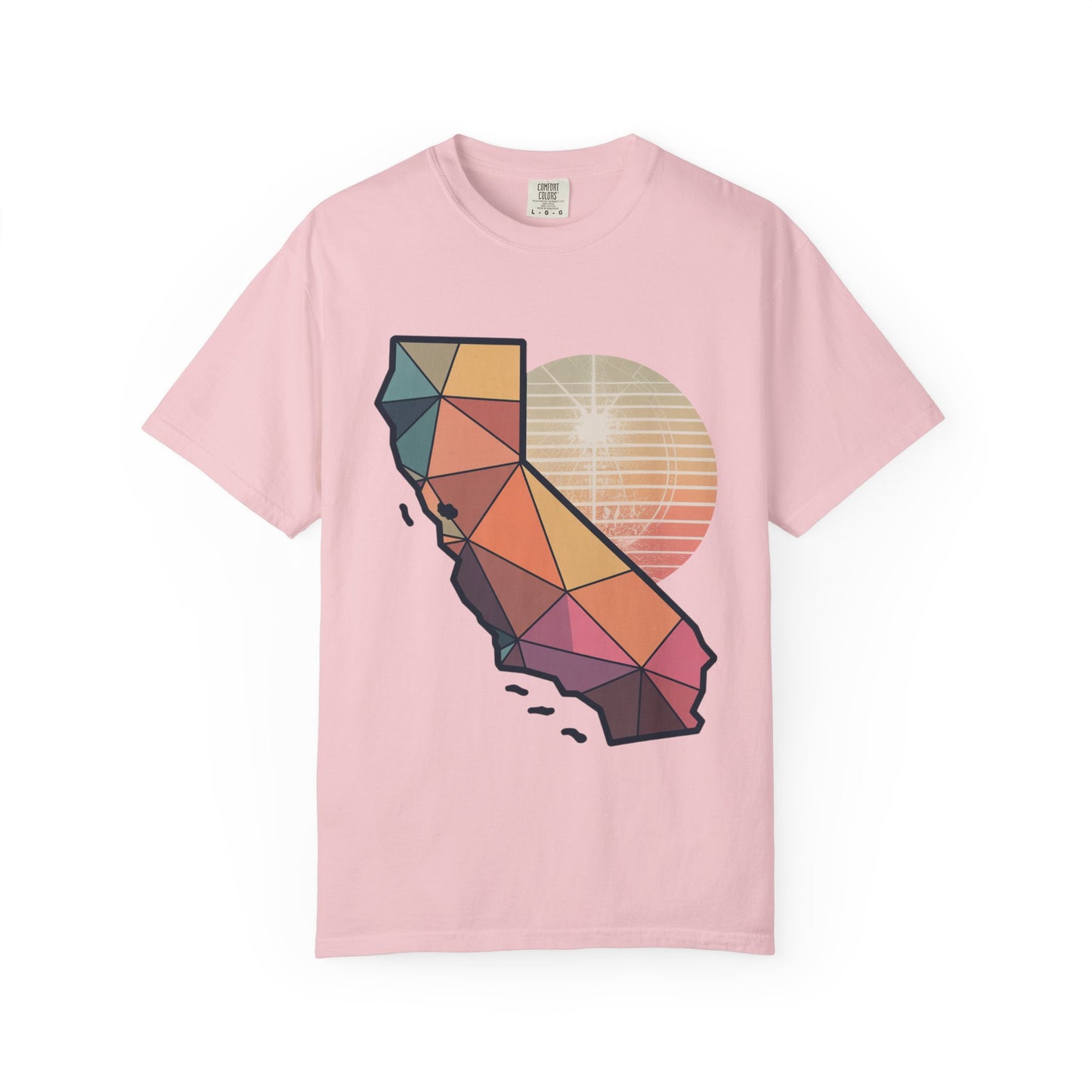 California Geometric Sunset T-Shirt