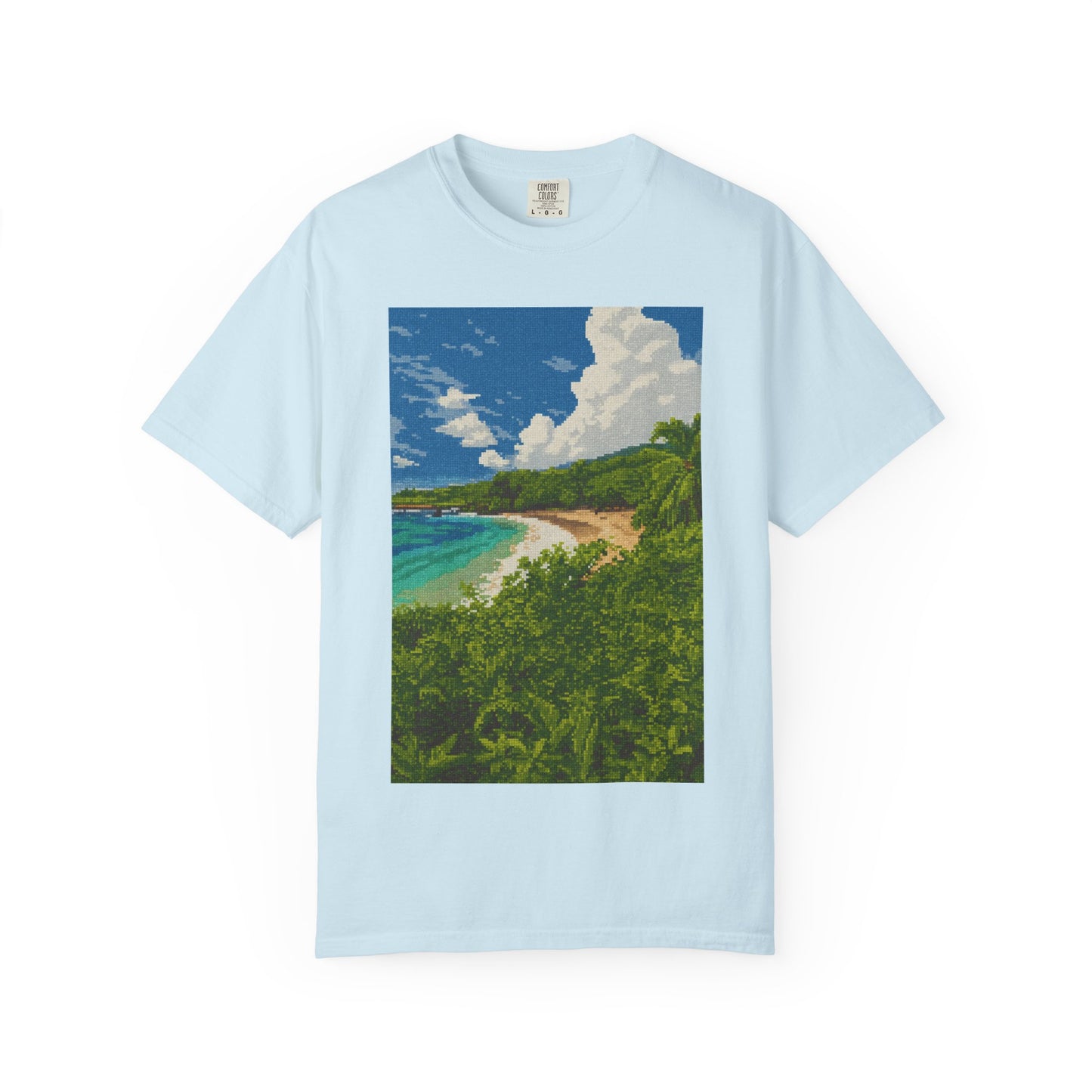 Beach Landscape T-Shirt — Tropical Coast Graphic Tee
