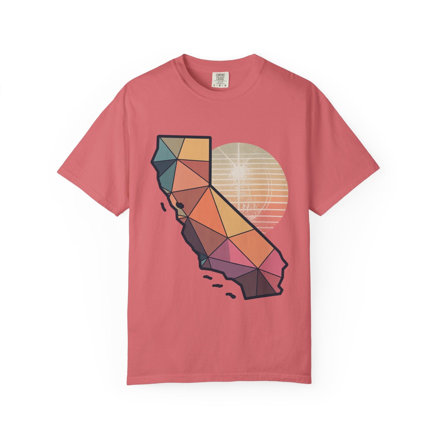California Geometric Sunset T-Shirt
