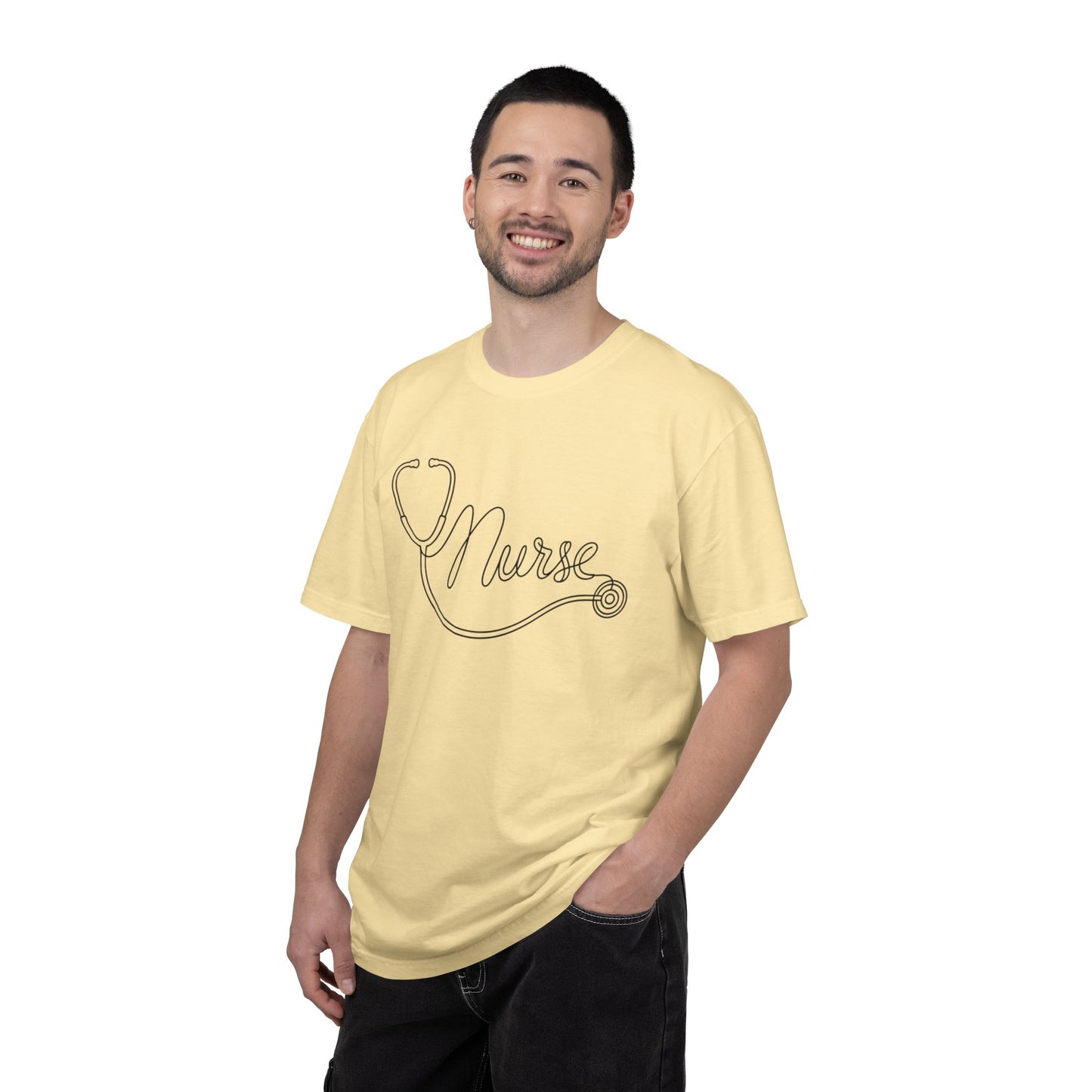 Nurse Stethoscope Script T-shirt | Nursing Medical Tee