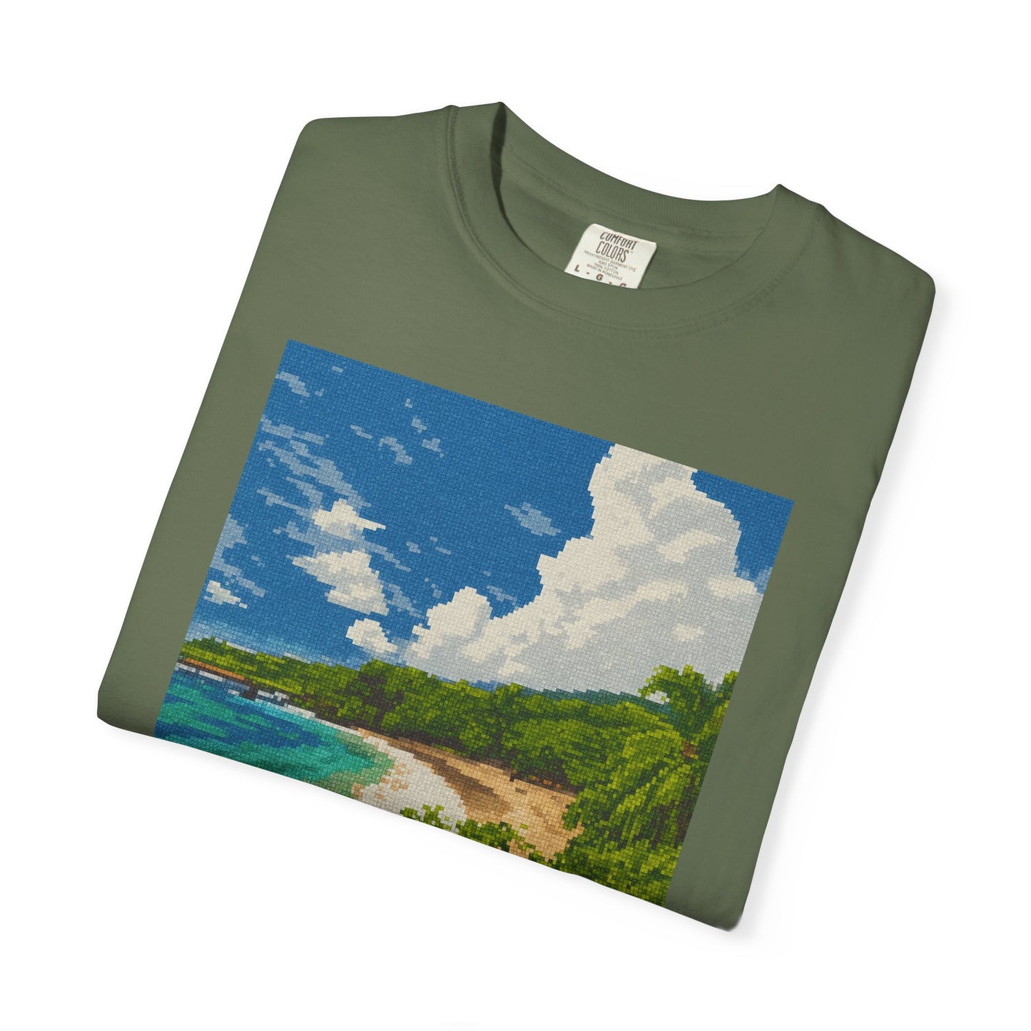 Beach Landscape T-Shirt — Tropical Coast Graphic Tee