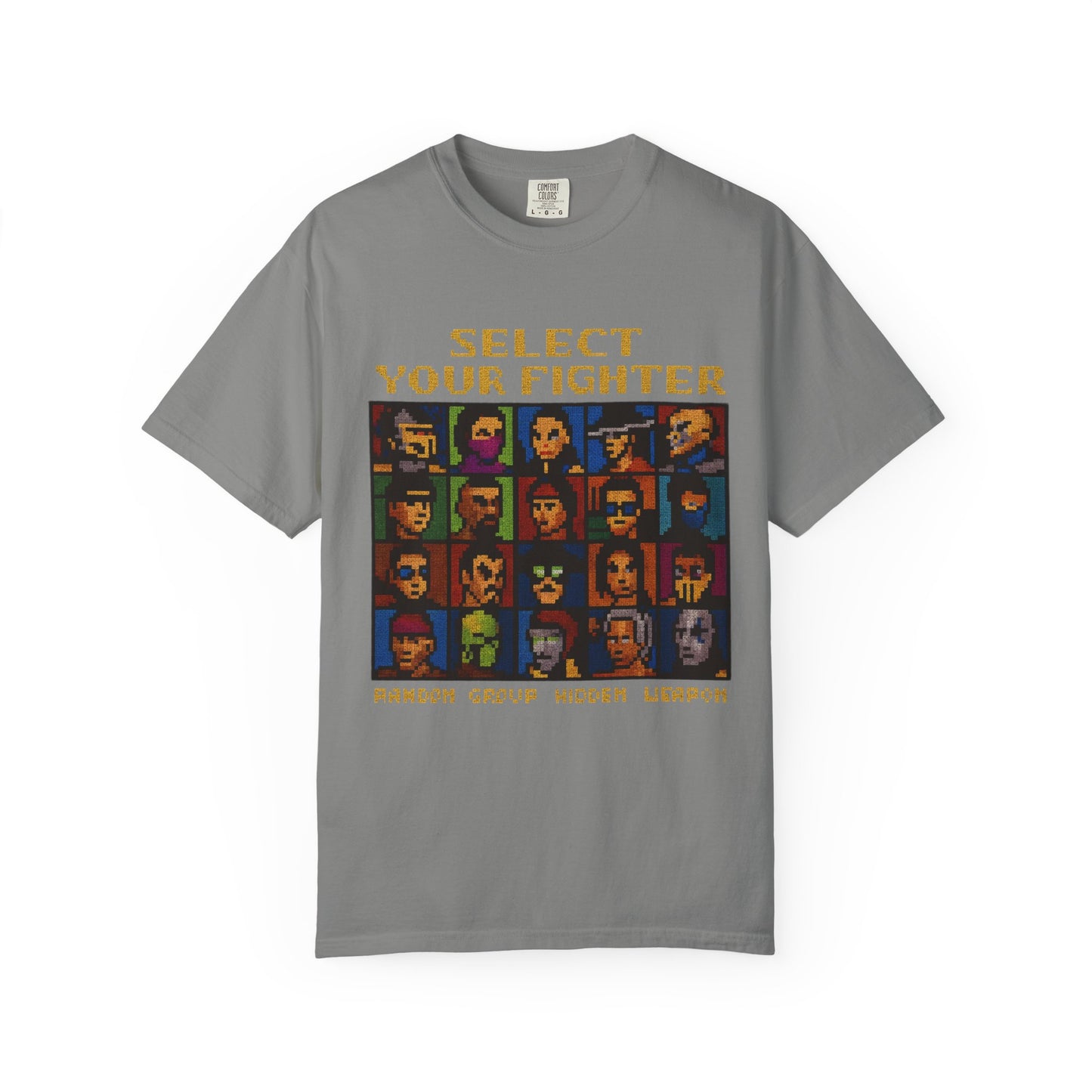 Select Your Fighter T-Shirt - Retro Arcade Video Game Character Tee