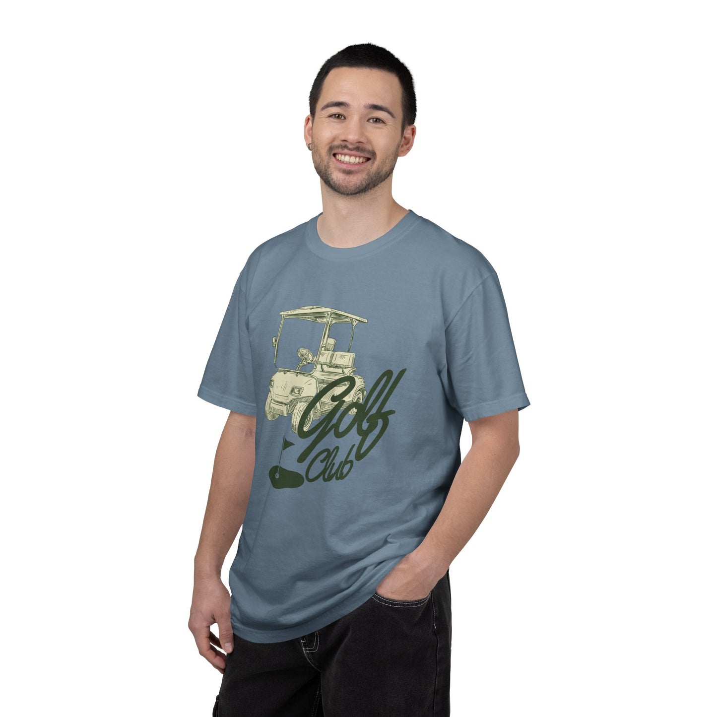 Golf Club Graphic T-Shirt - Vintage Golf Cart Design