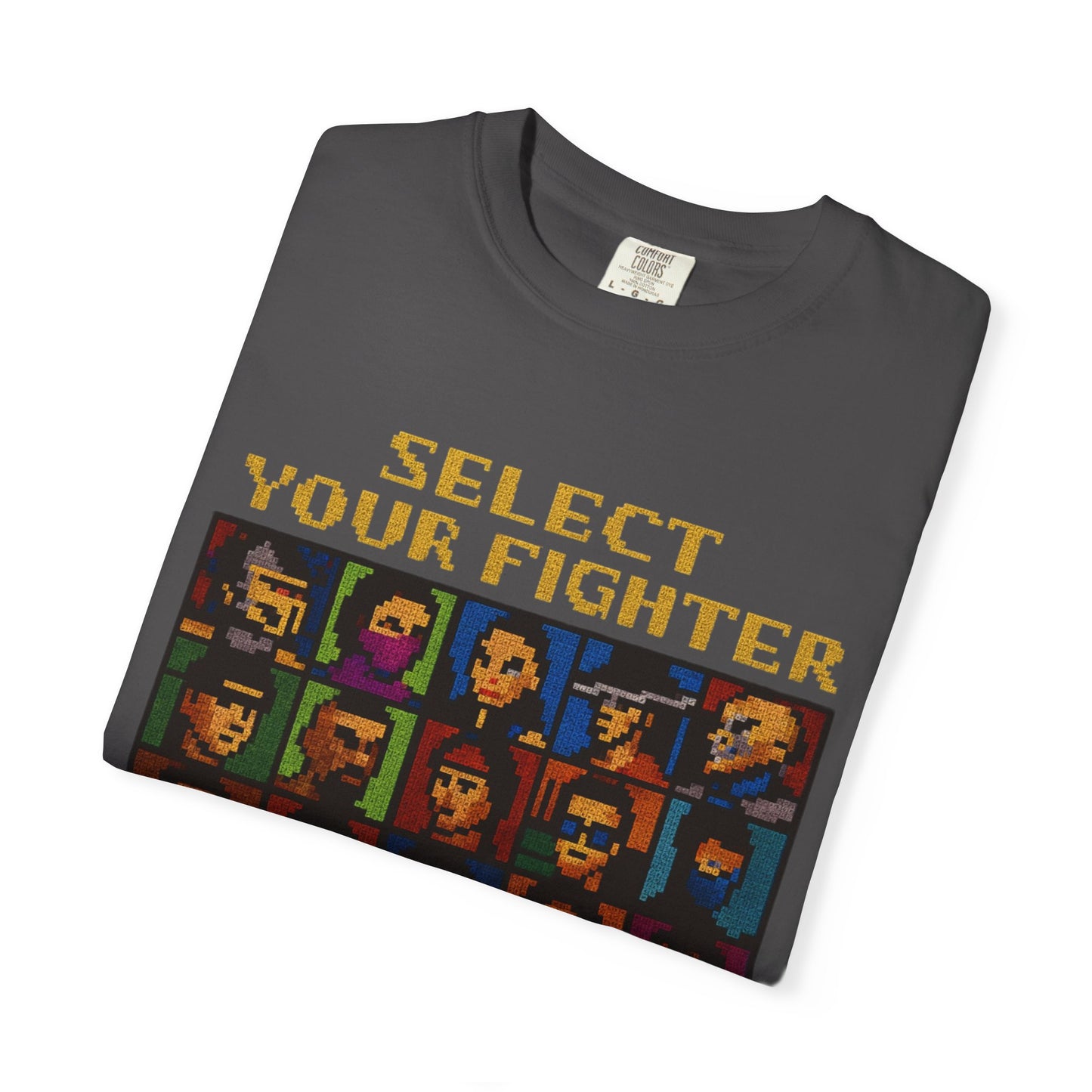Select Your Fighter T-Shirt - Retro Arcade Video Game Character Tee