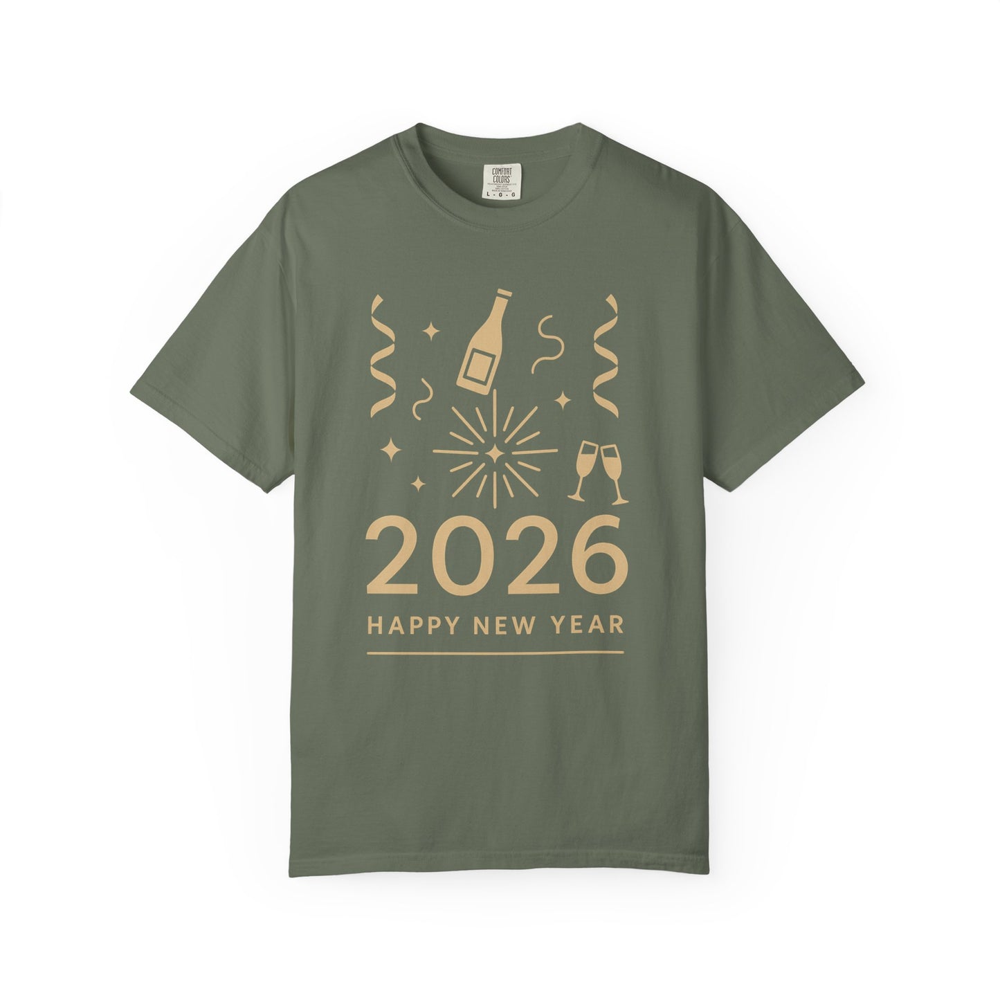 2026 Happy New Year T-Shirt - Champagne Celebration Tee