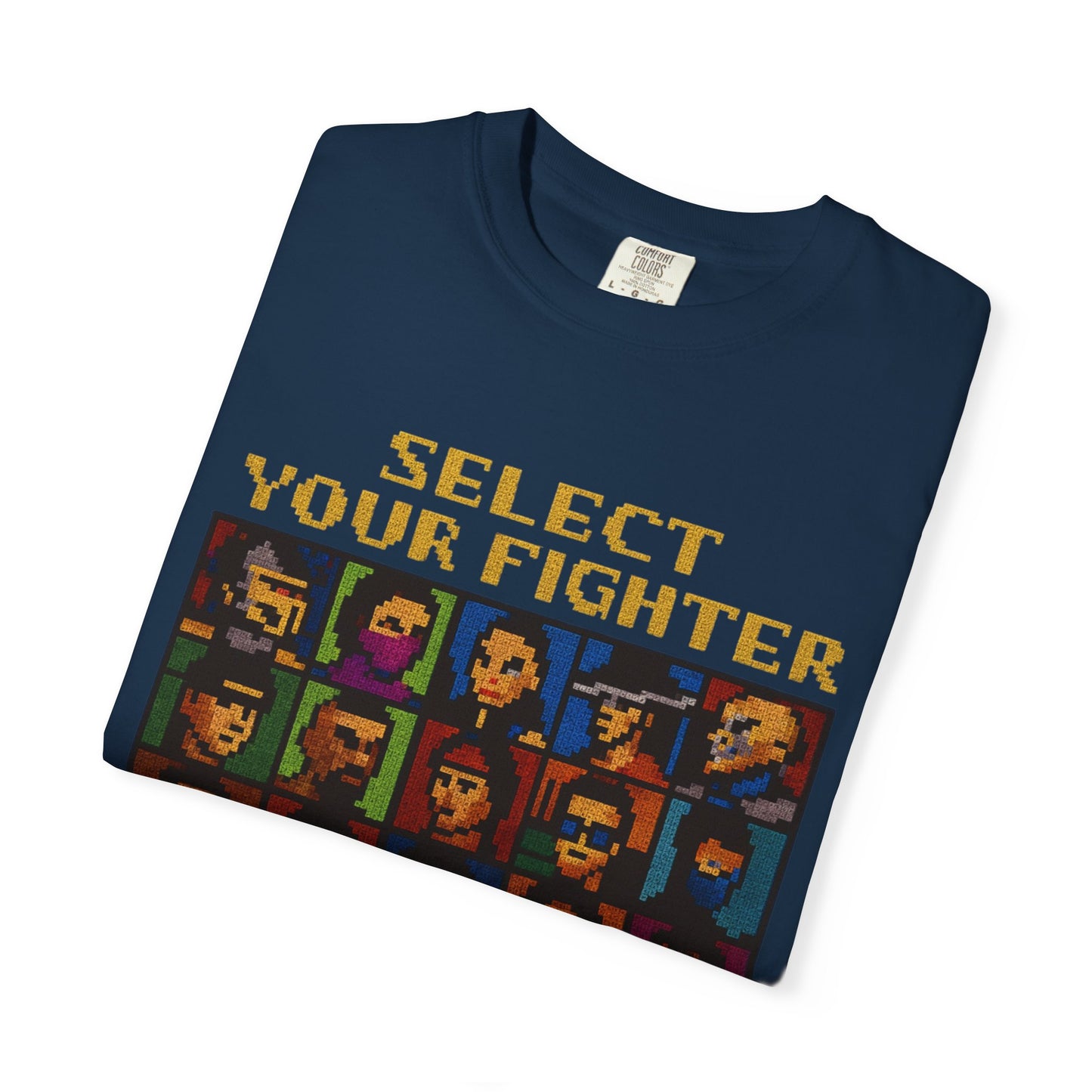 Select Your Fighter T-Shirt - Retro Arcade Video Game Character Tee