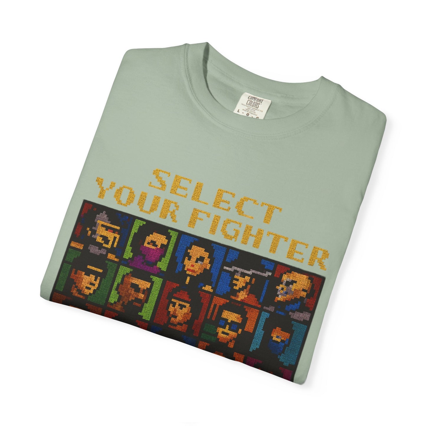Select Your Fighter T-Shirt - Retro Arcade Video Game Character Tee