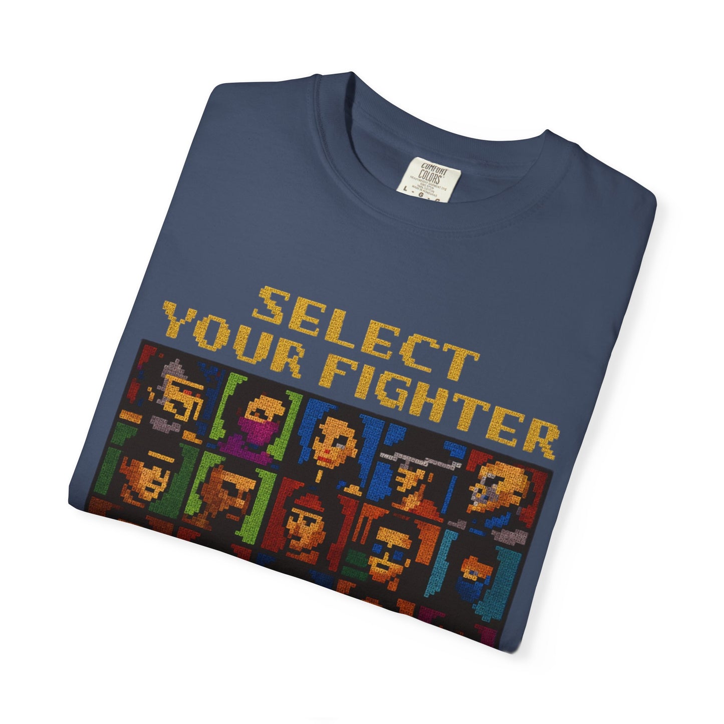 Select Your Fighter T-Shirt - Retro Arcade Video Game Character Tee