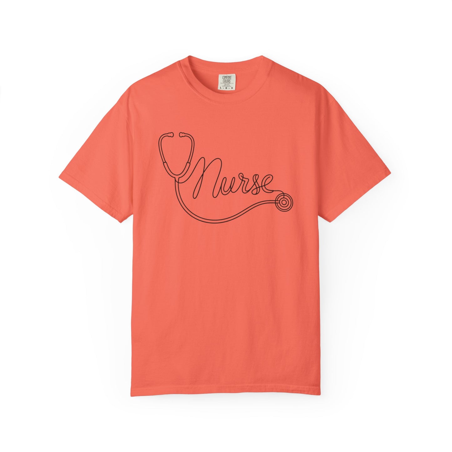 Nurse Stethoscope Script T-shirt | Nursing Medical Tee