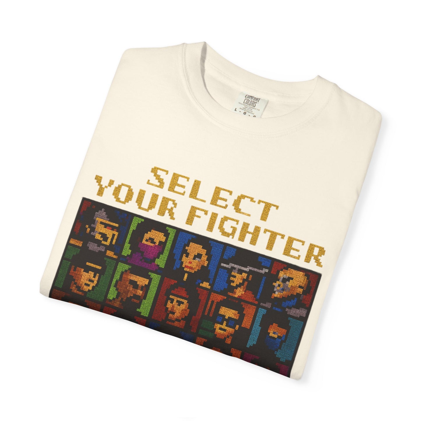 Select Your Fighter T-Shirt - Retro Arcade Video Game Character Tee