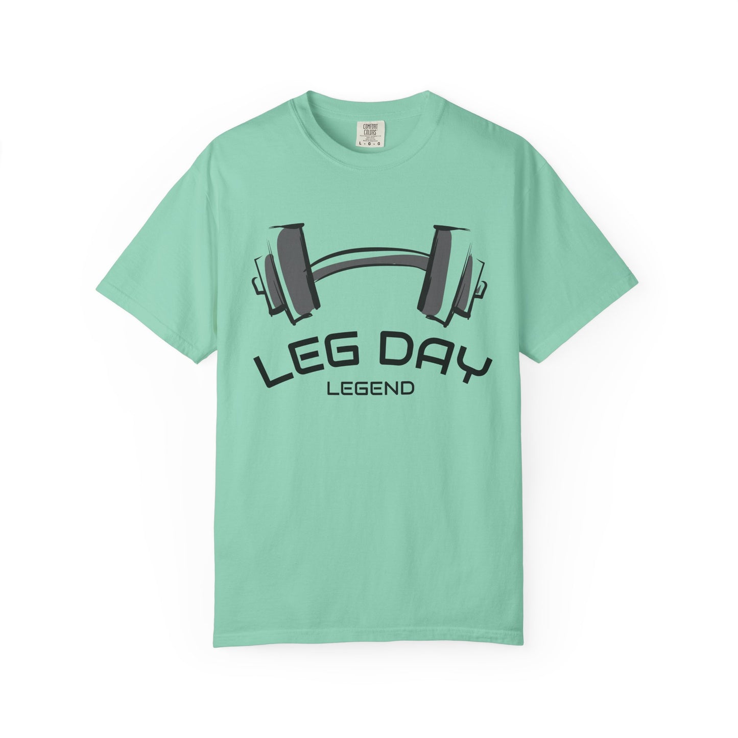 Leg Day Legend T-Shirt — Barbell Gym Workout Tee
