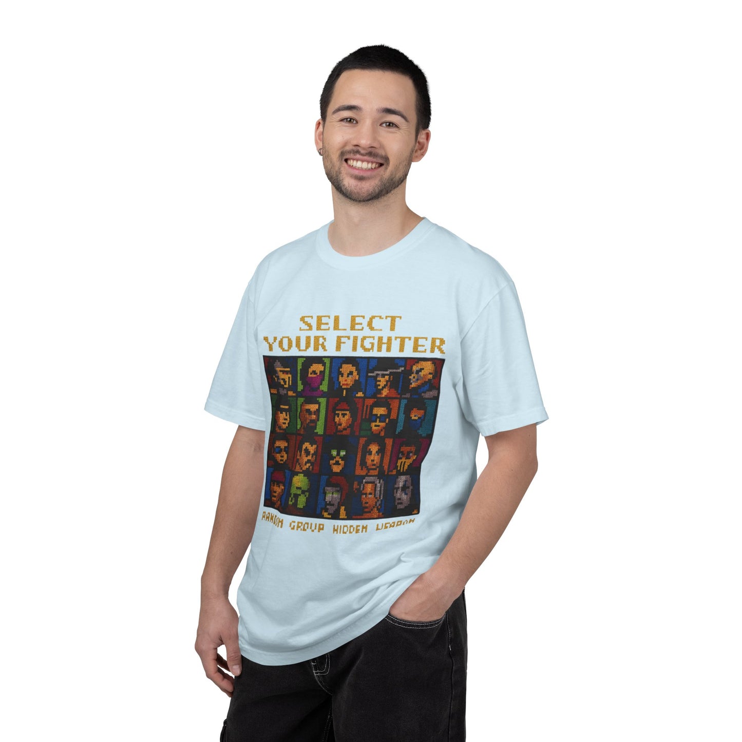 Select Your Fighter T-Shirt - Retro Arcade Video Game Character Tee