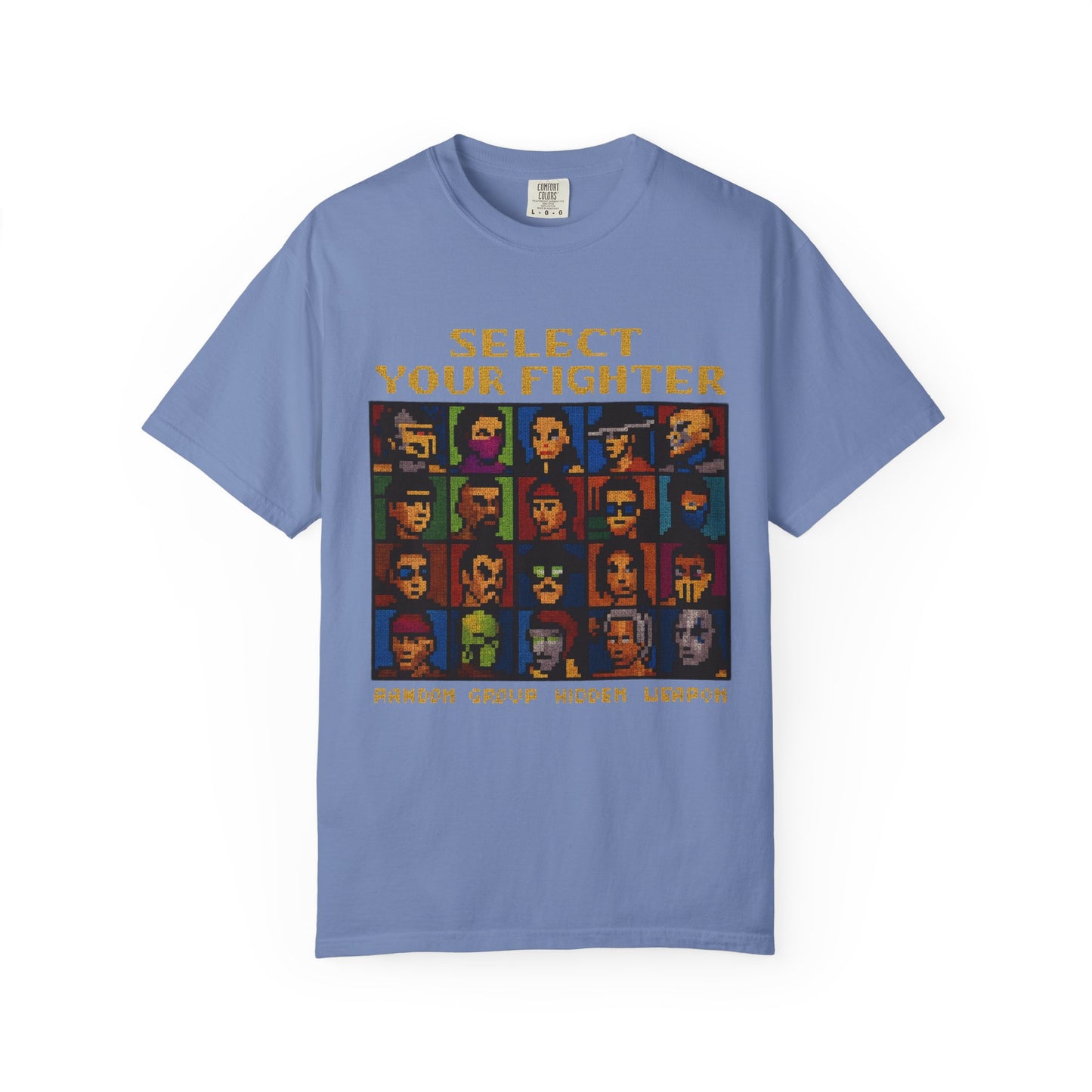 Select Your Fighter T-Shirt - Retro Arcade Video Game Character Tee
