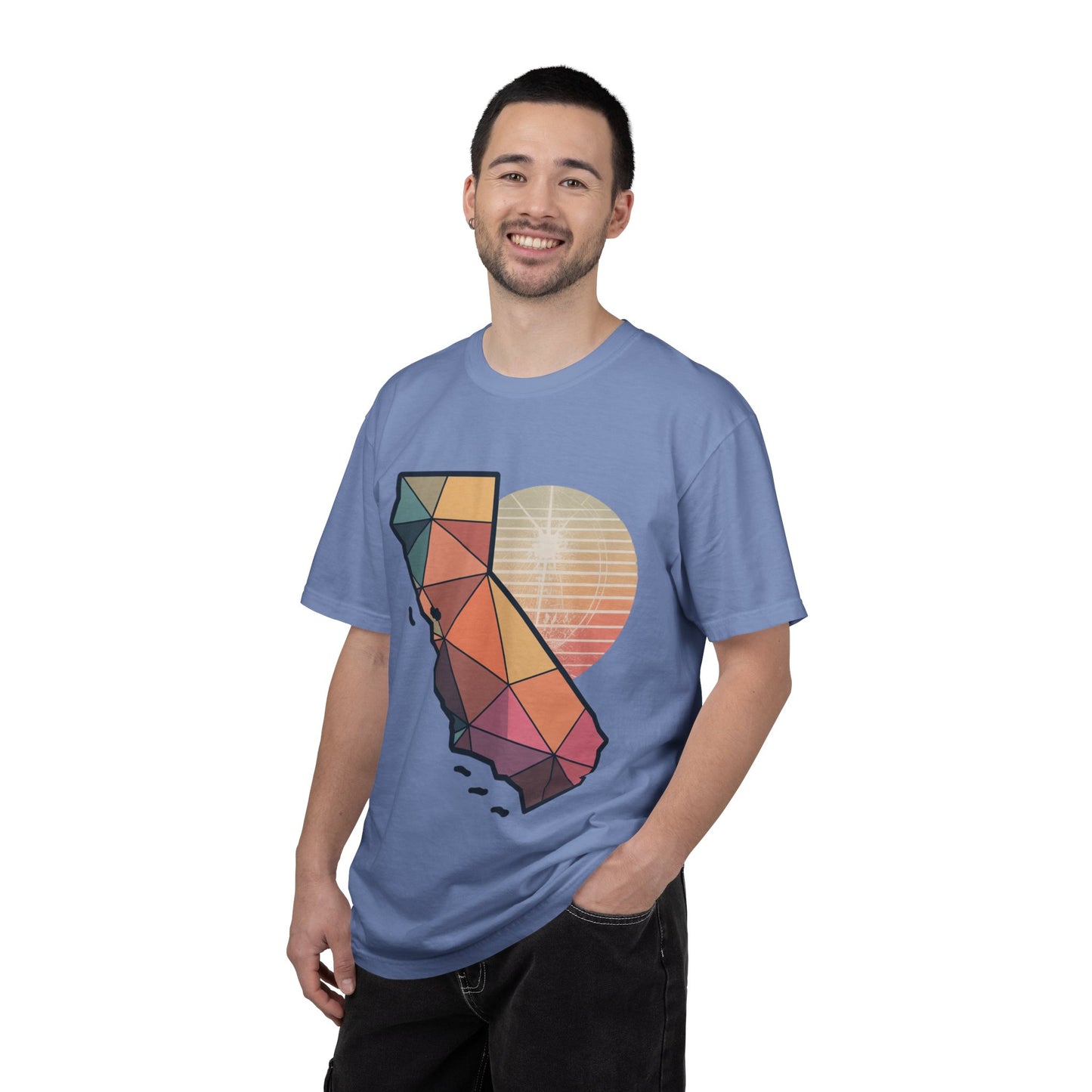 California Geometric Sunset T-Shirt