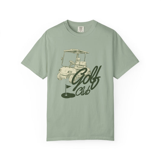 Golf Club Graphic T-Shirt - Vintage Golf Cart Design