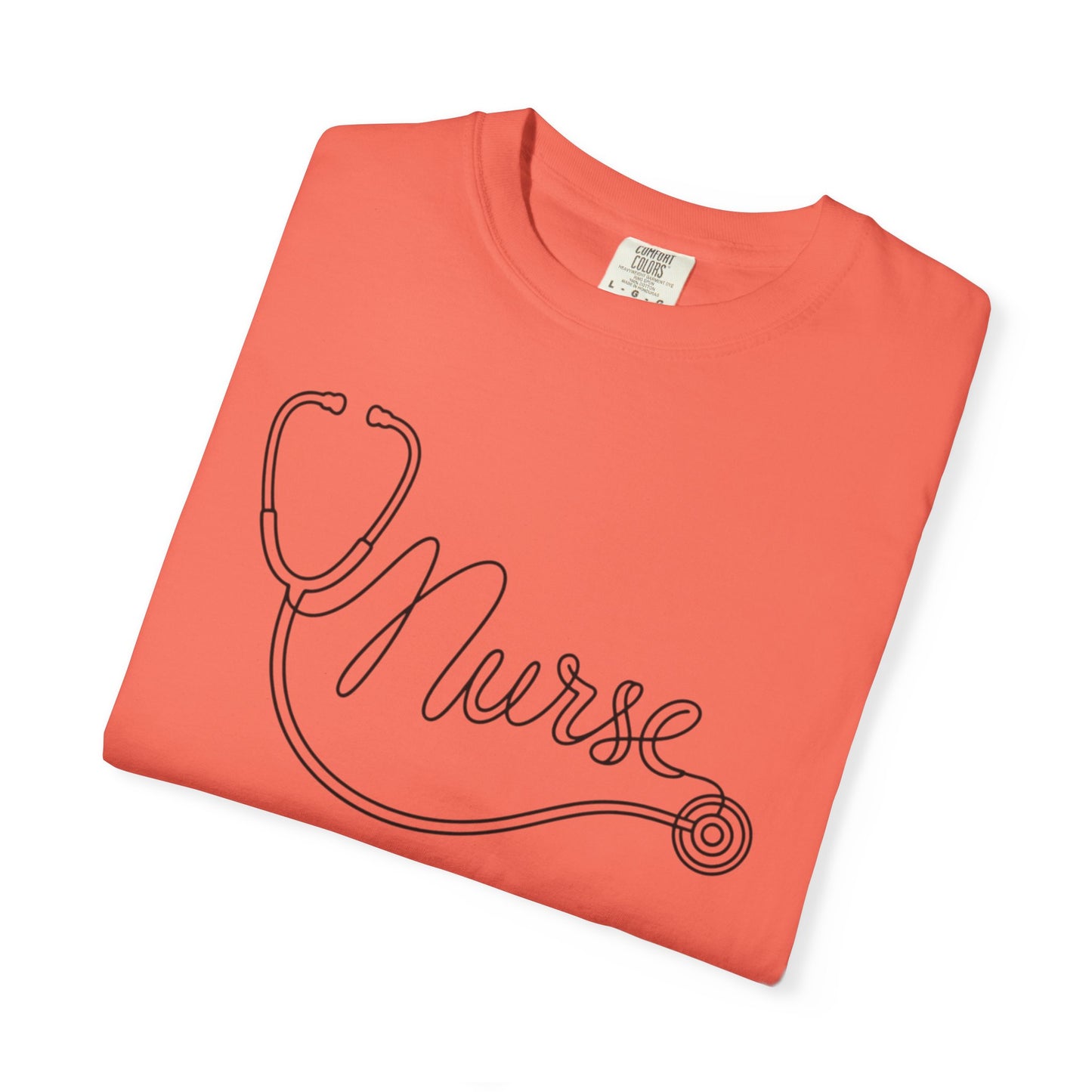 Nurse Stethoscope Script T-shirt | Nursing Medical Tee