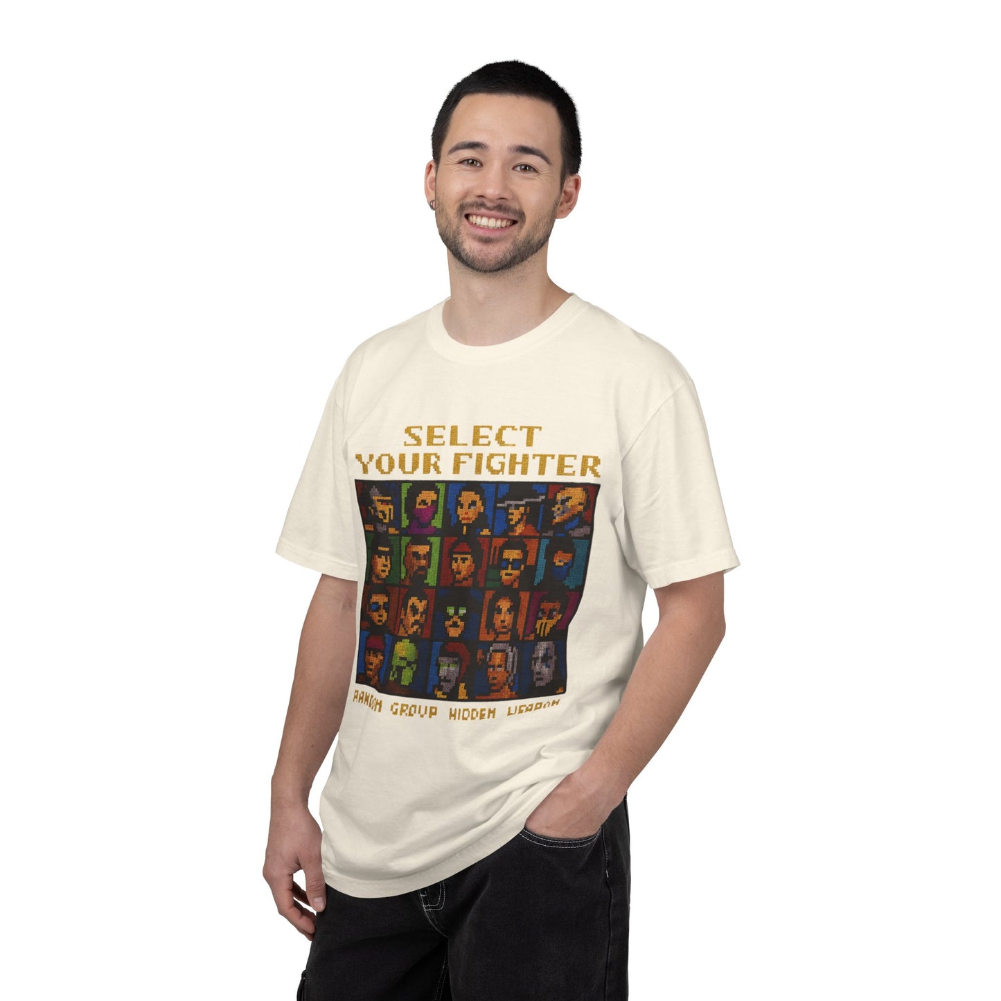 Select Your Fighter T-Shirt - Retro Arcade Video Game Character Tee