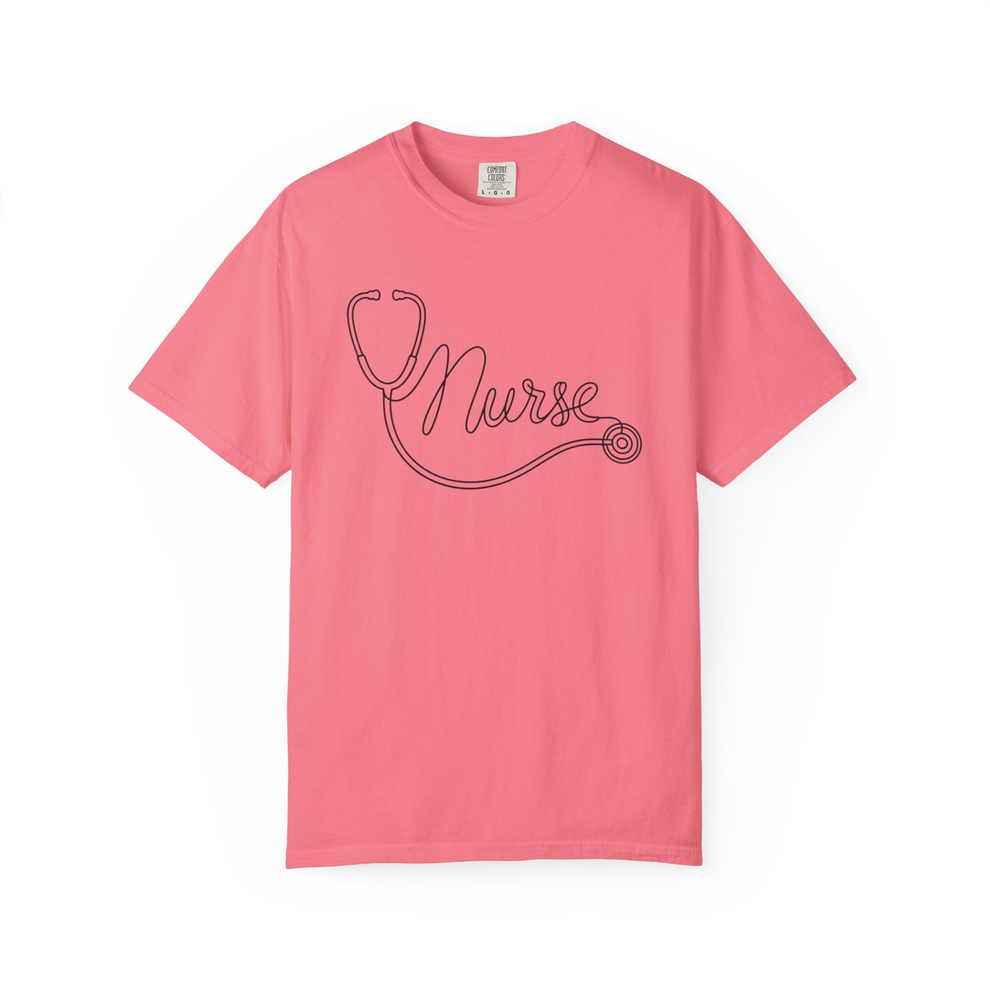 Nurse Stethoscope Script T-shirt | Nursing Medical Tee