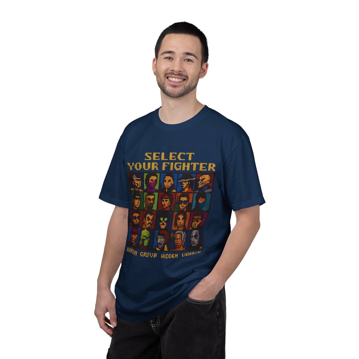 Select Your Fighter T-Shirt - Retro Arcade Video Game Character Tee