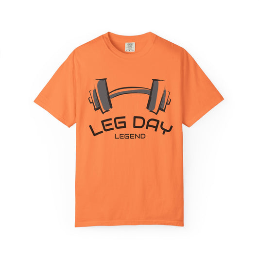 Leg Day Legend T-Shirt — Barbell Gym Workout Tee