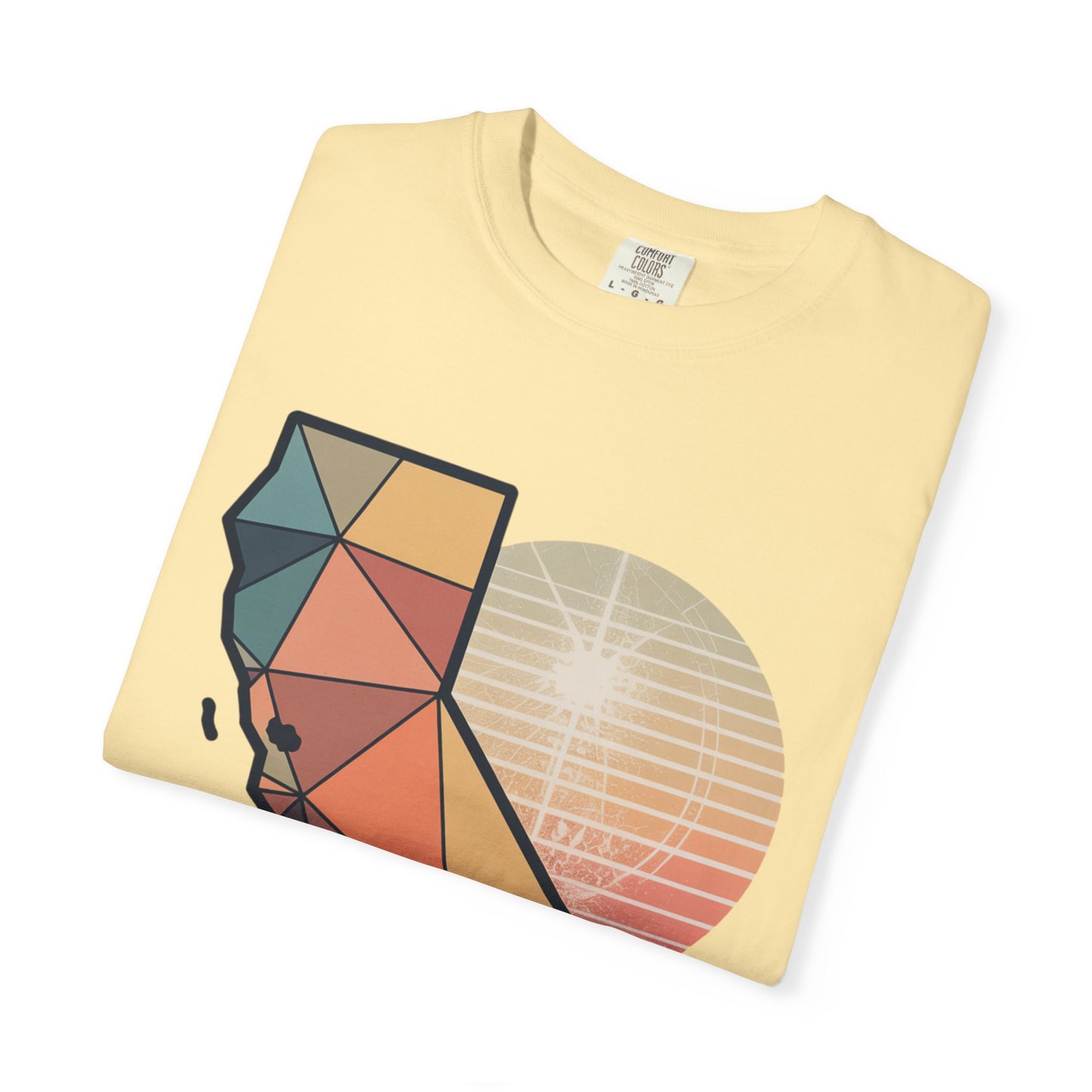 California Geometric Sunset T-Shirt