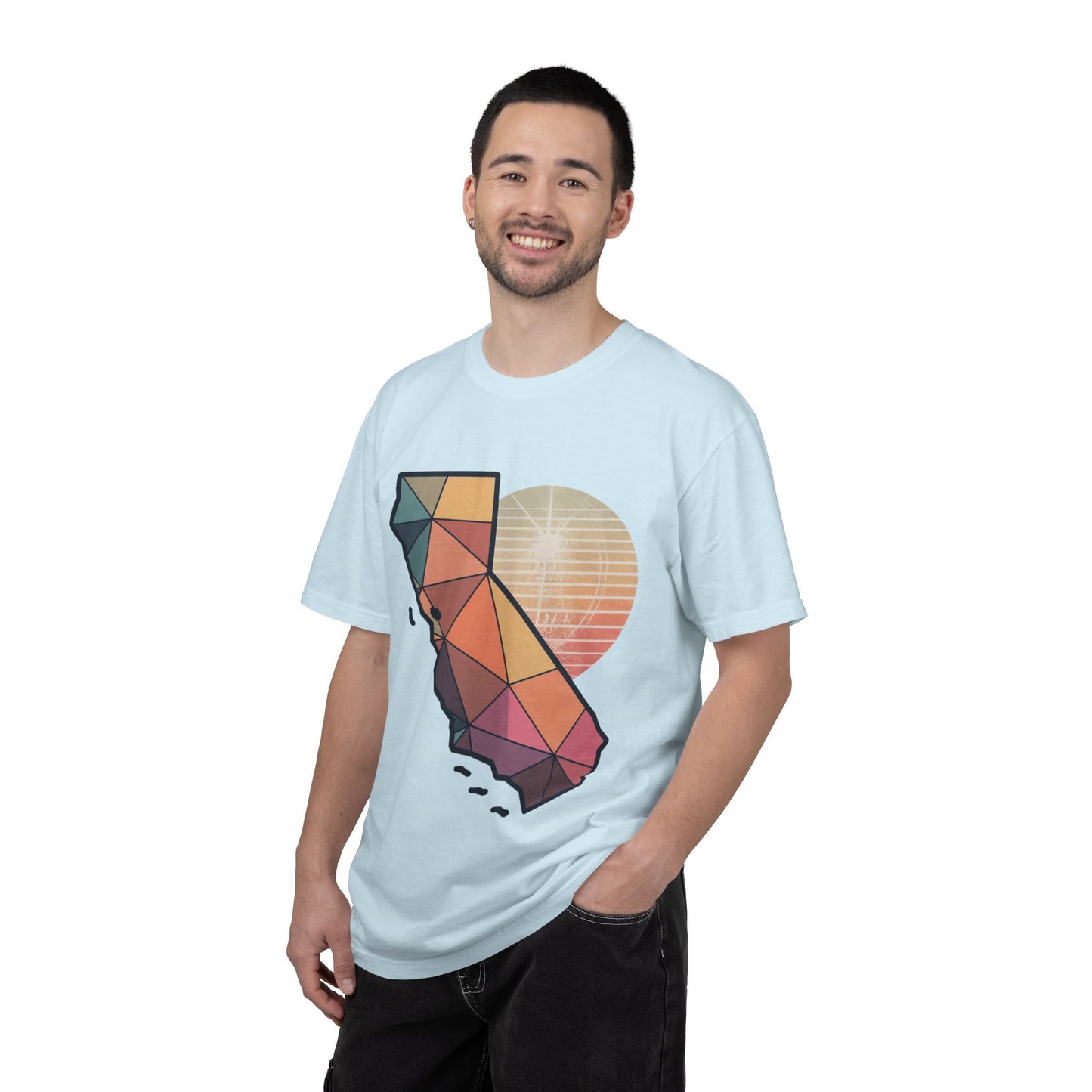 California Geometric Sunset T-Shirt